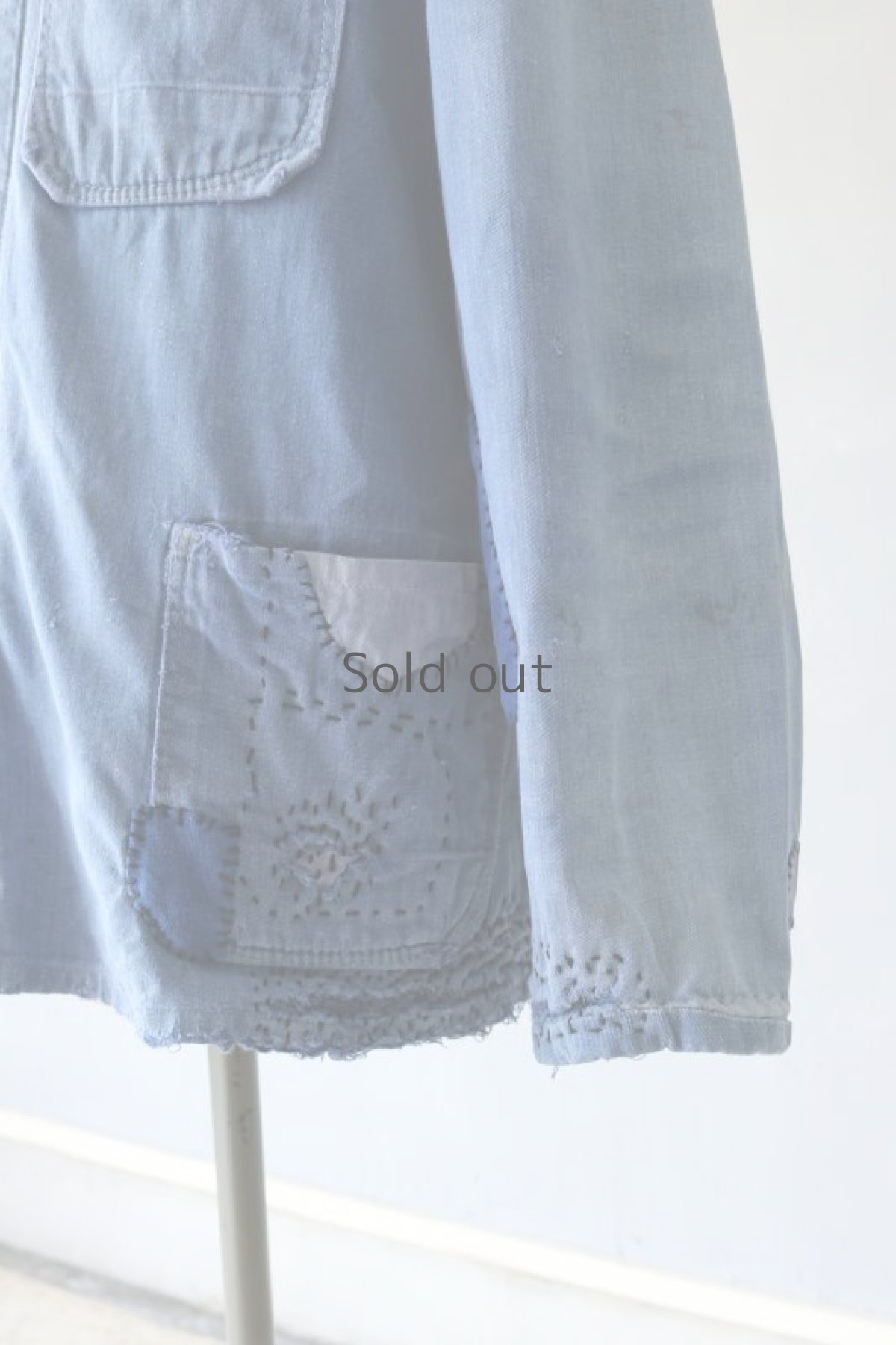 画像7: 【MITSUGU SASAKI】ビンテージリメイク　クレイジー刺し子リペア　ワークジャケット（LIEMCO SANFOR） (7)