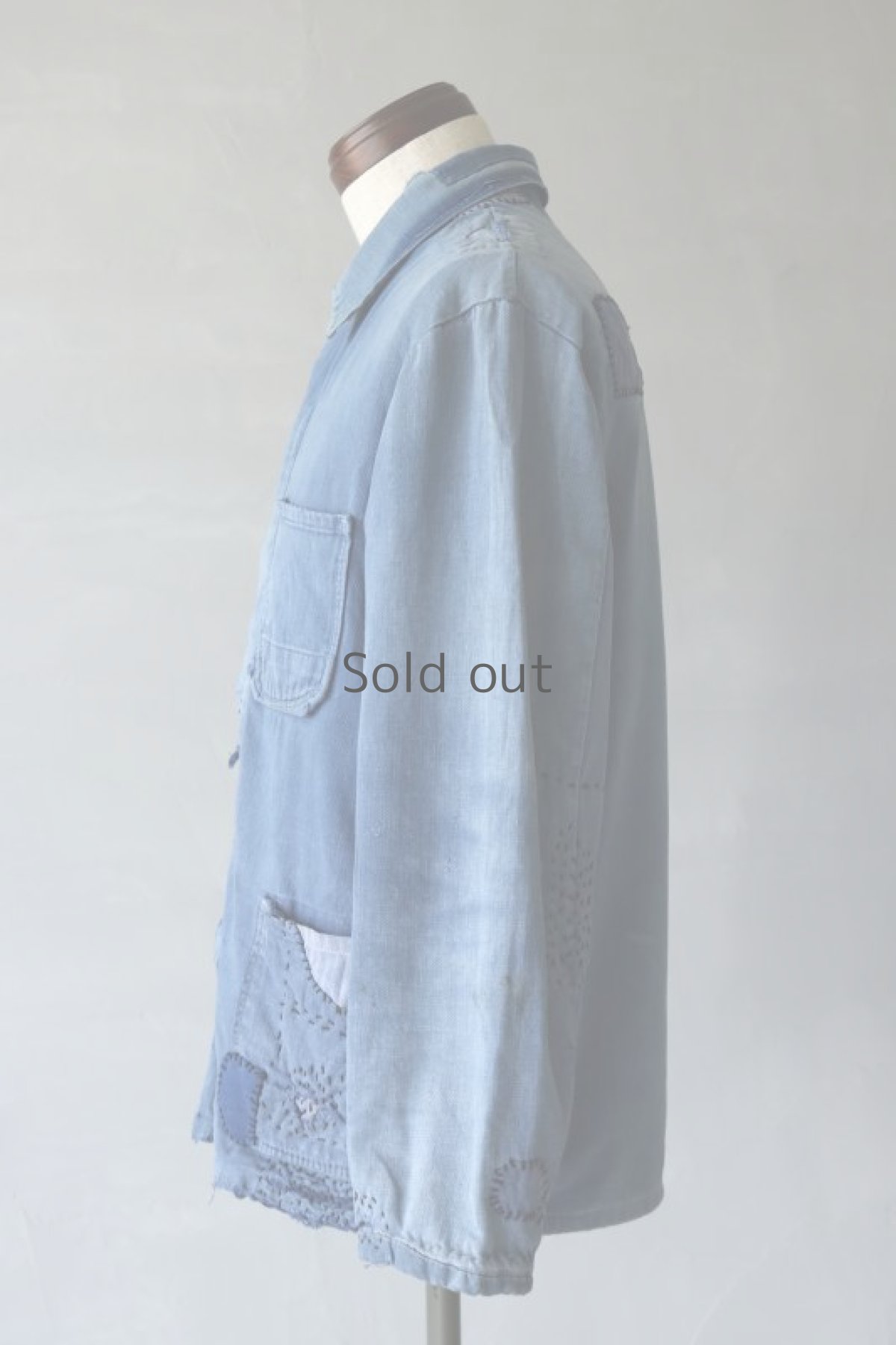 画像9: 【MITSUGU SASAKI】ビンテージリメイク　クレイジー刺し子リペア　ワークジャケット（LIEMCO SANFOR） (9)