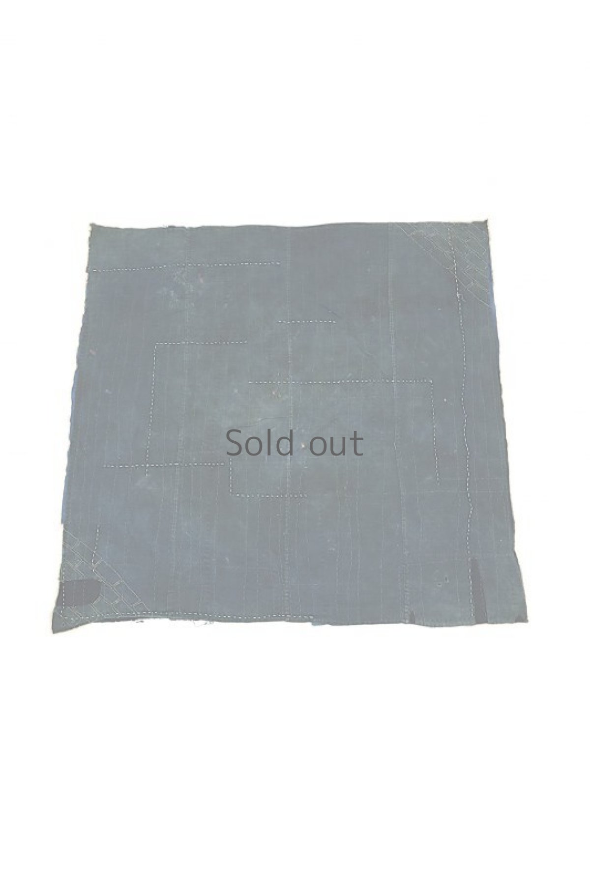 画像2: 【MITSUGU SASAKI】日本古布　藍染パッチワーク　RUGマット (2)