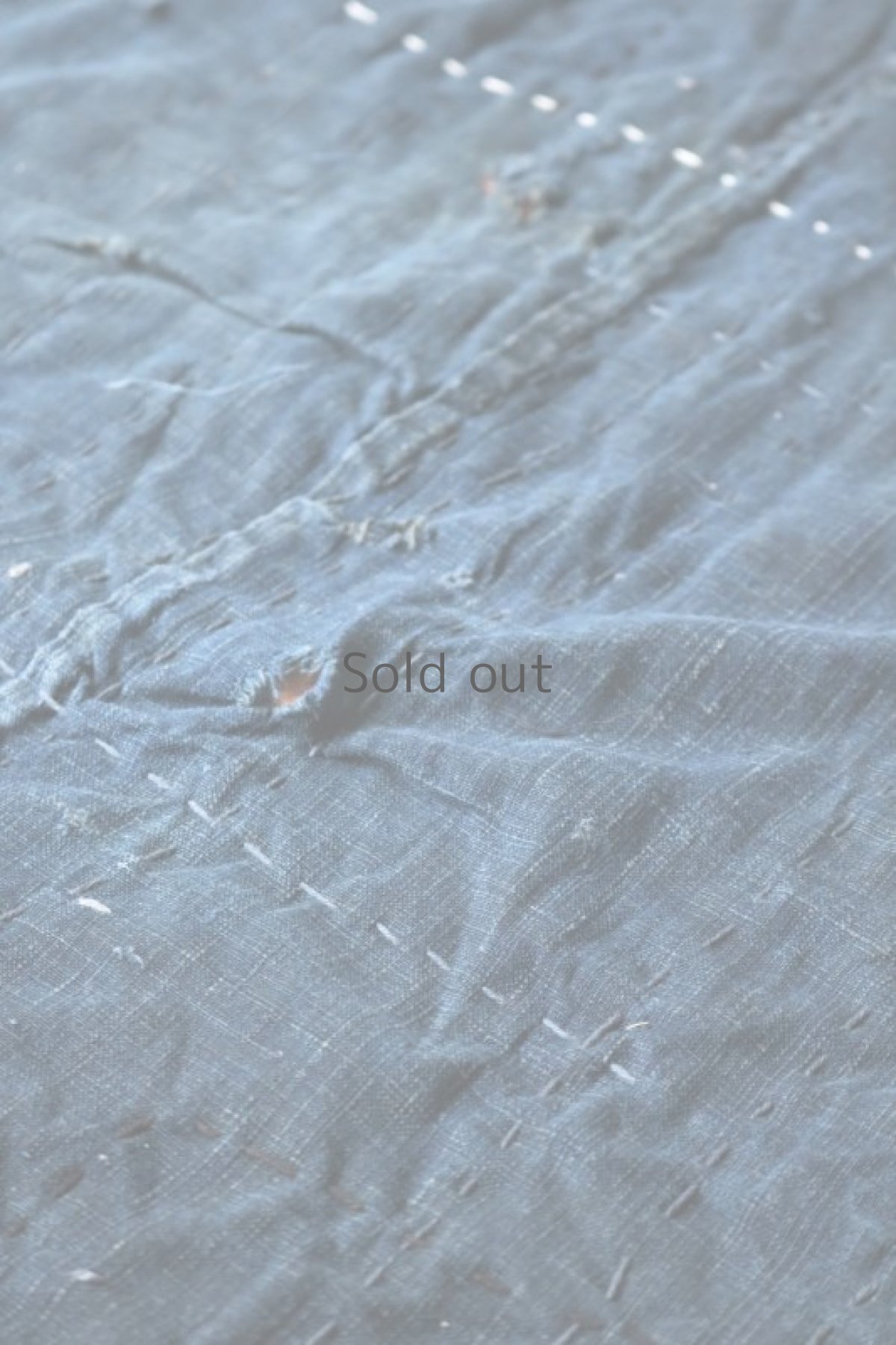 画像12: 【MITSUGU SASAKI】日本古布　藍染パッチワーク　RUGマット (12)