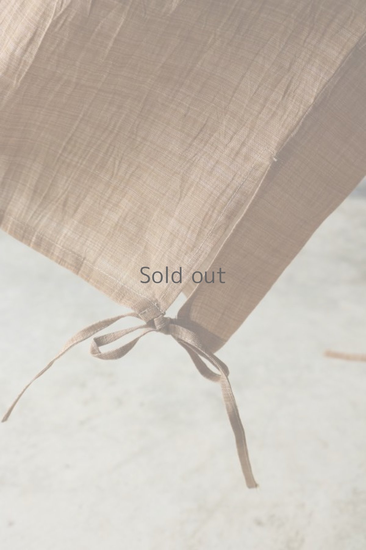 画像11: 【ササキチホ】古布麻 裾紐　ワイドパンツ（小千谷ちぢみ） (11)