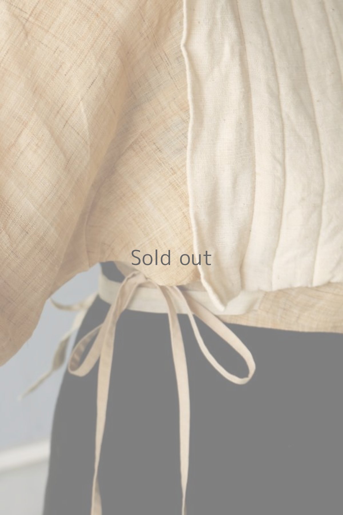 画像8: 【ササキチホ】日本古布　四角衣(生成りの木綿) (8)