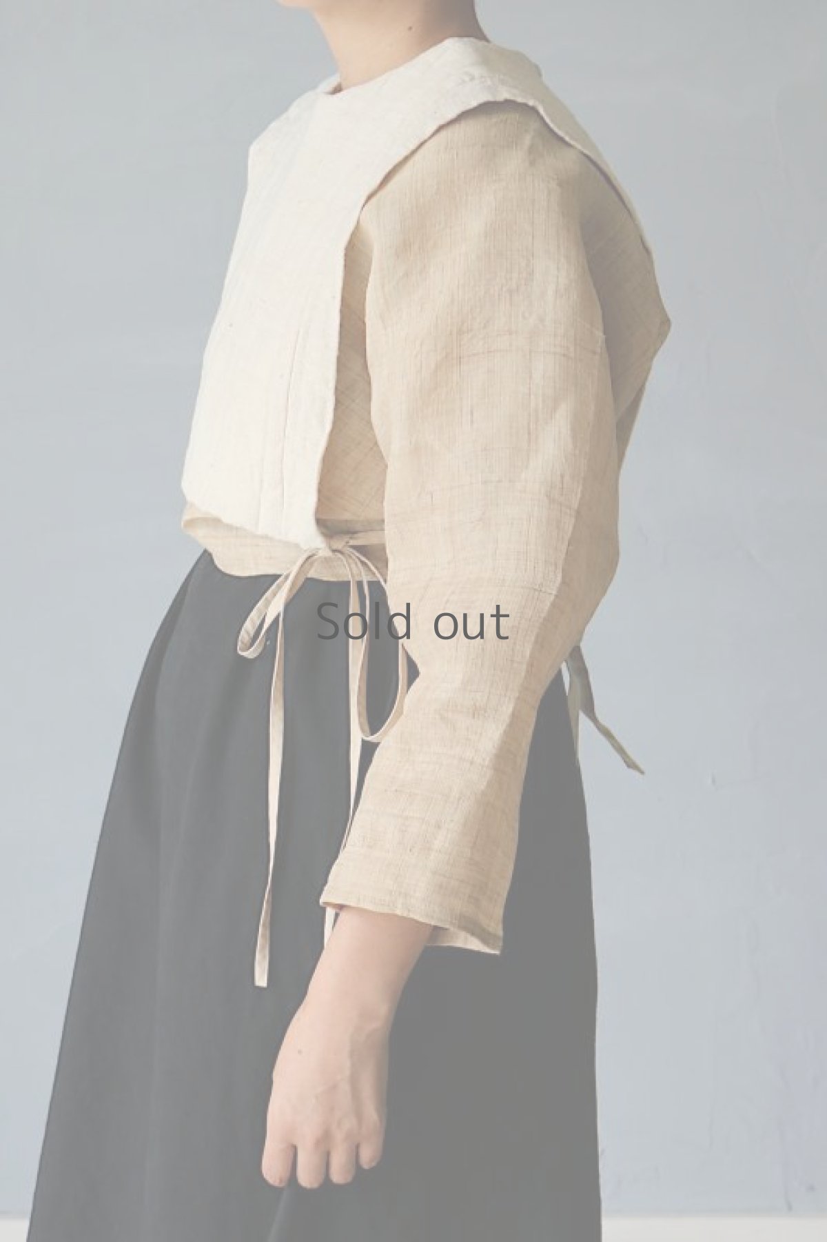 画像4: 【ササキチホ】日本古布　四角衣(生成りの木綿) (4)