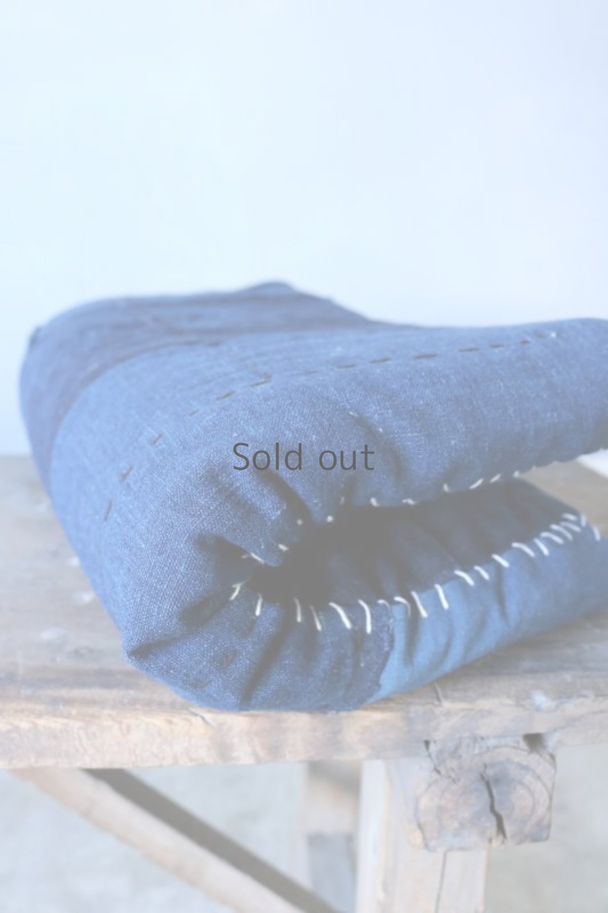 画像12: 【MITSUGU SASAKI】日本古布　藍染パッチワーク　ZABUTON (12)