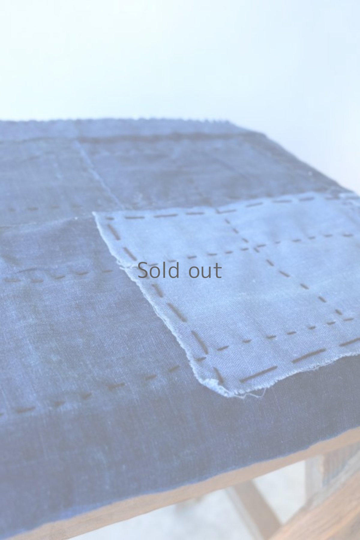 画像4: 【MITSUGU SASAKI】日本古布　藍染パッチワーク　ZABUTON (4)