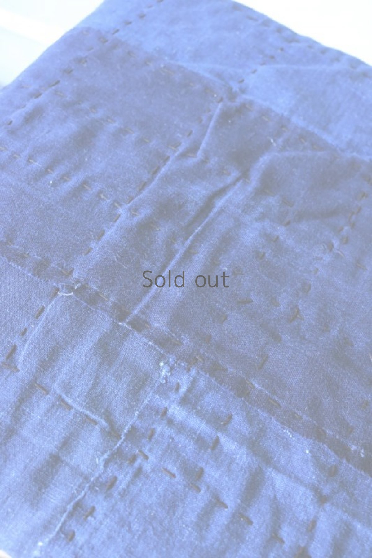 画像6: 【MITSUGU SASAKI】日本古布　藍染パッチワーク　ZABUTON (6)