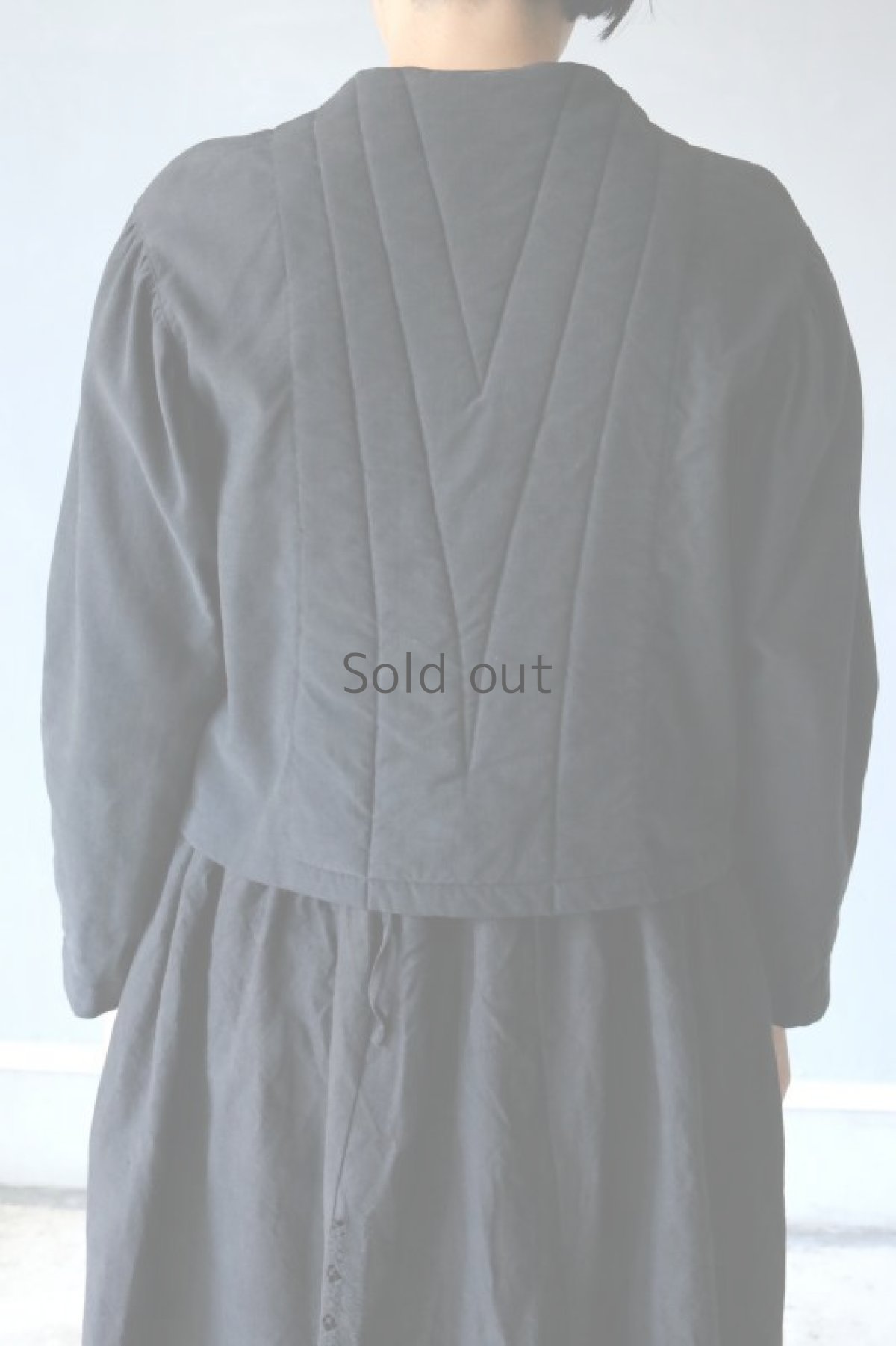 画像10: 【ササキチホ】アンティークリネン×染 シャツジャケット（黒色 ） (10)