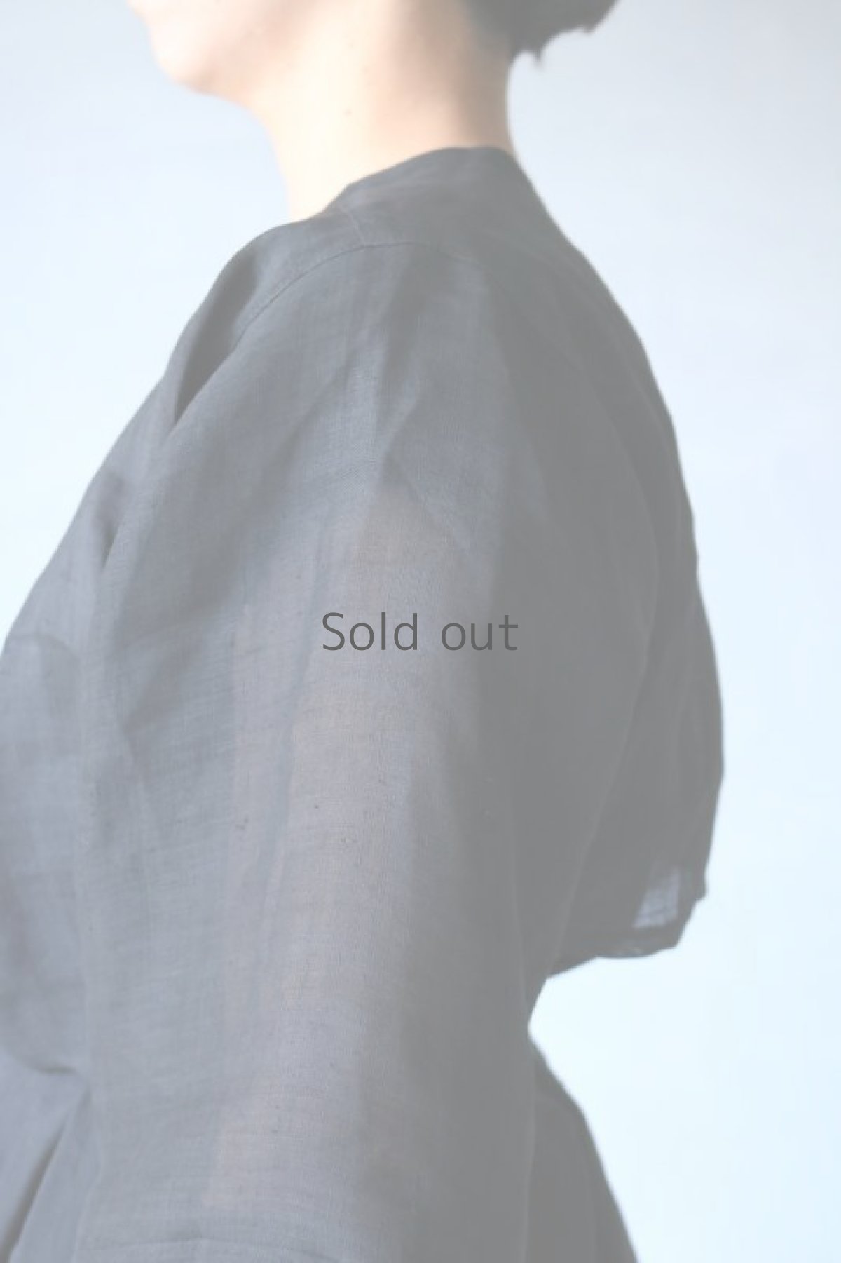 画像10: 【ササキチホ】古布　麻短衣（黒） (10)