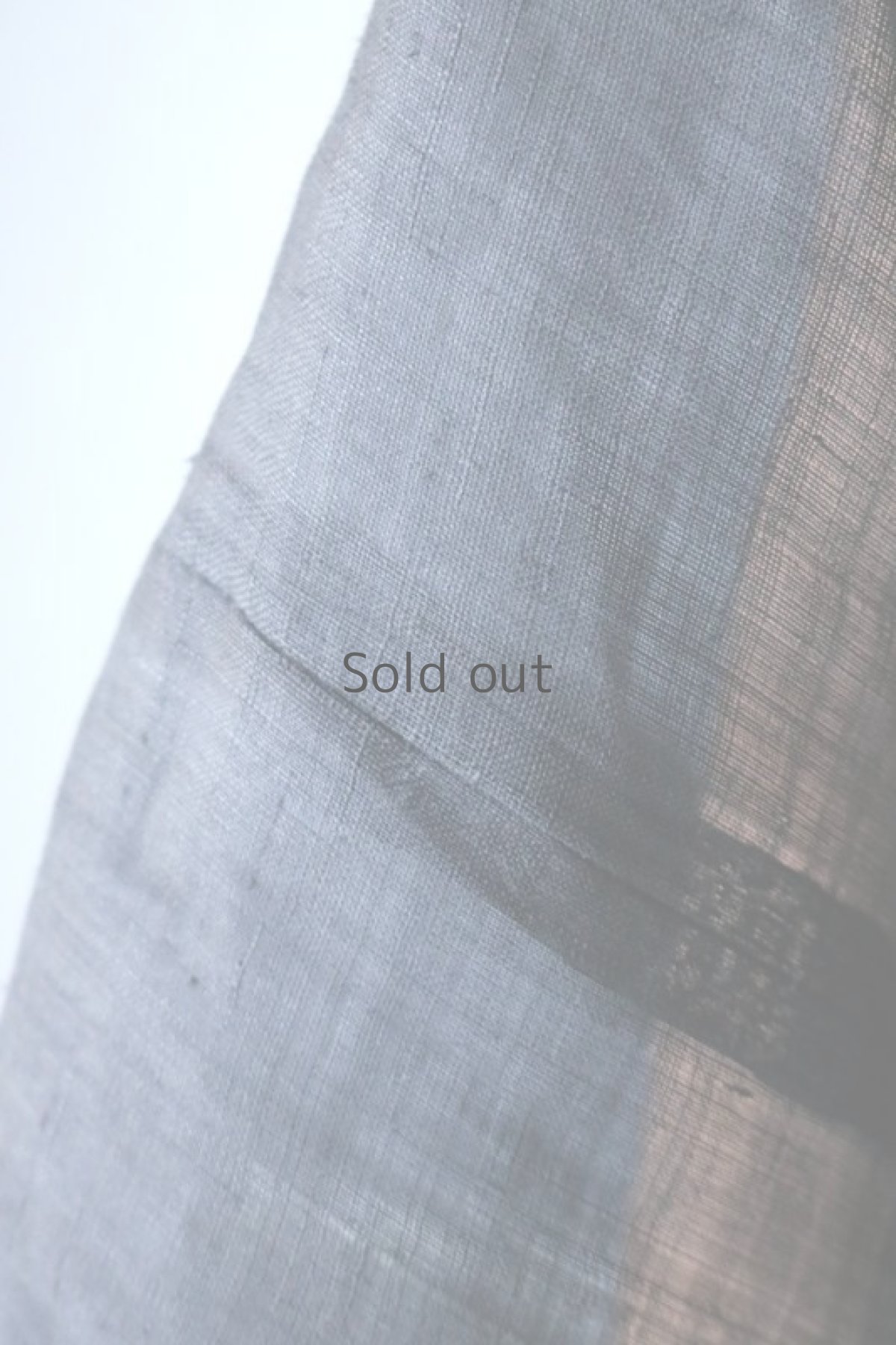 画像7: 【ササキチホ】古布　麻短衣（黒） (7)