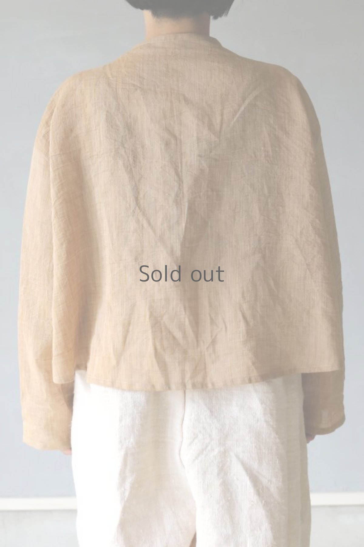 画像13: 【ササキチホ】古布　前紐　麻長衣（小千谷ちぢみ） (13)