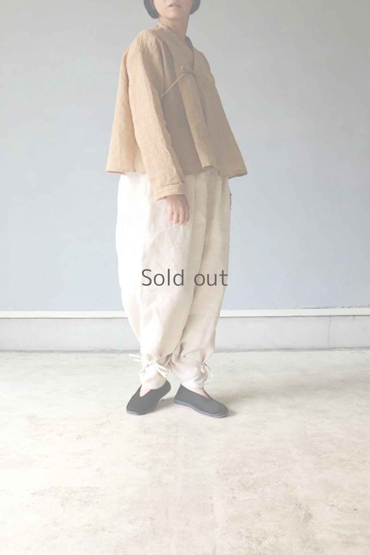 画像6: 【ササキチホ】古布　前紐　麻長衣（小千谷ちぢみ） (6)