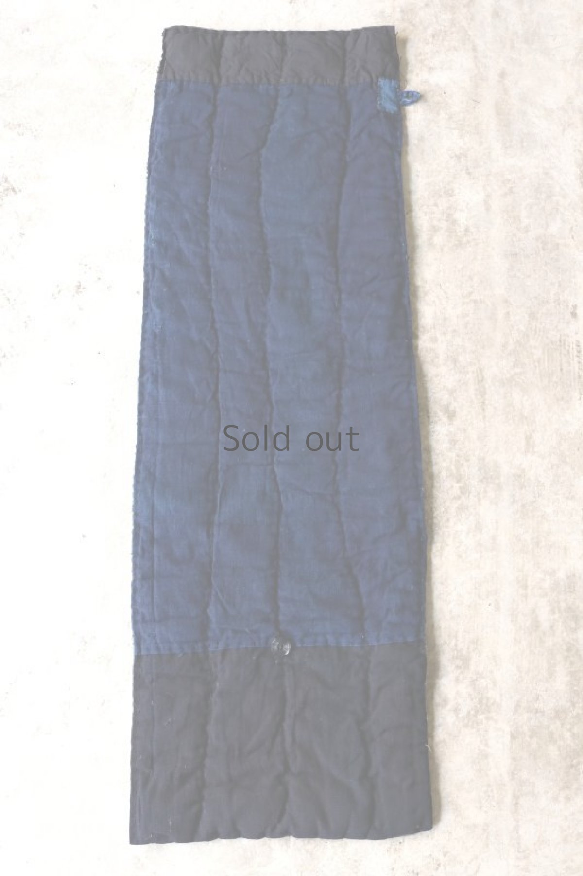 画像9: 【MITSUGU SASAKI】BORO古布　キルティング　しょ〜と首巻き（藍染・縞々） (9)