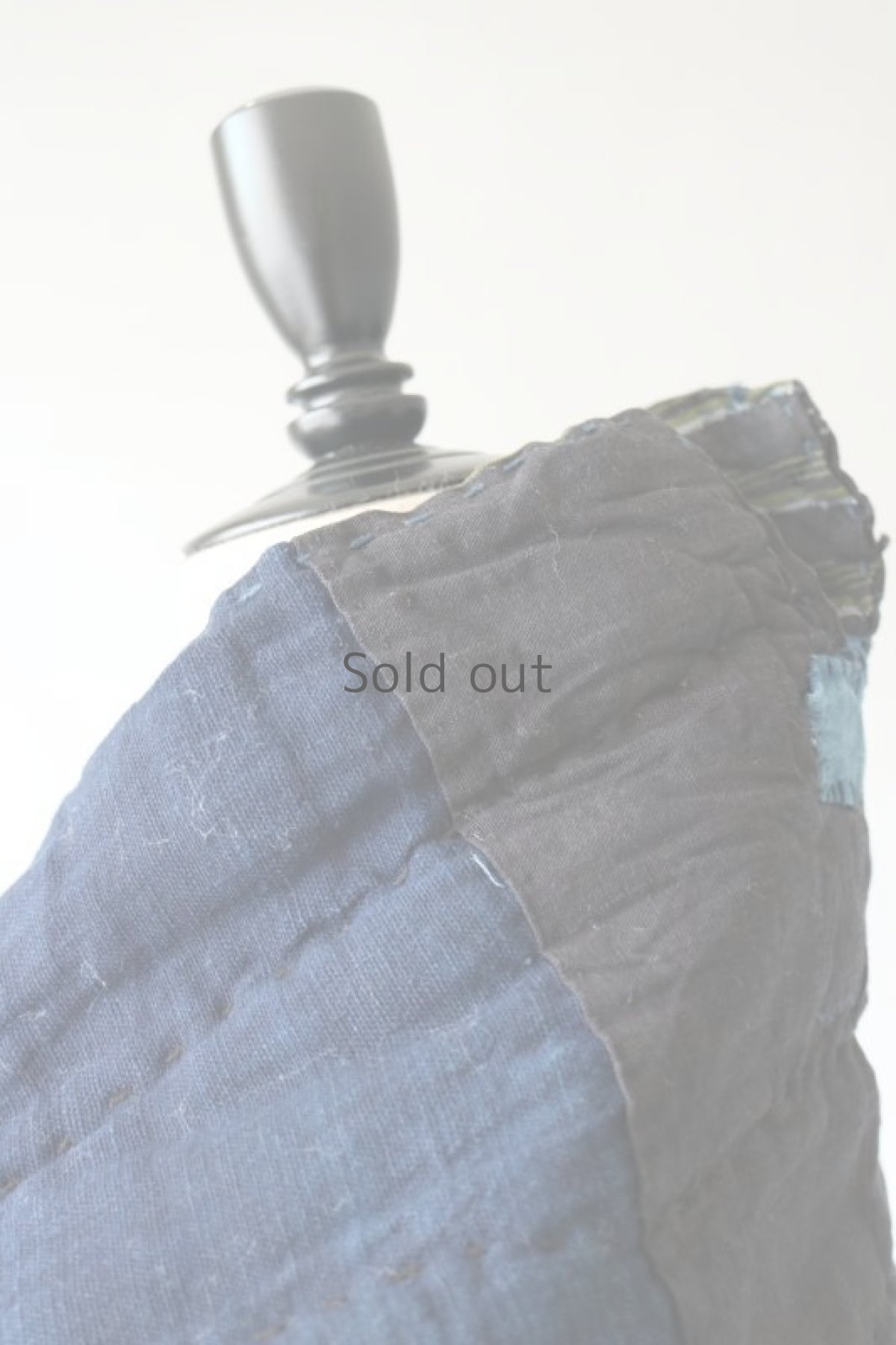 画像7: 【MITSUGU SASAKI】BORO古布　キルティング　ろんぐ首巻き（藍染・縞々） (7)