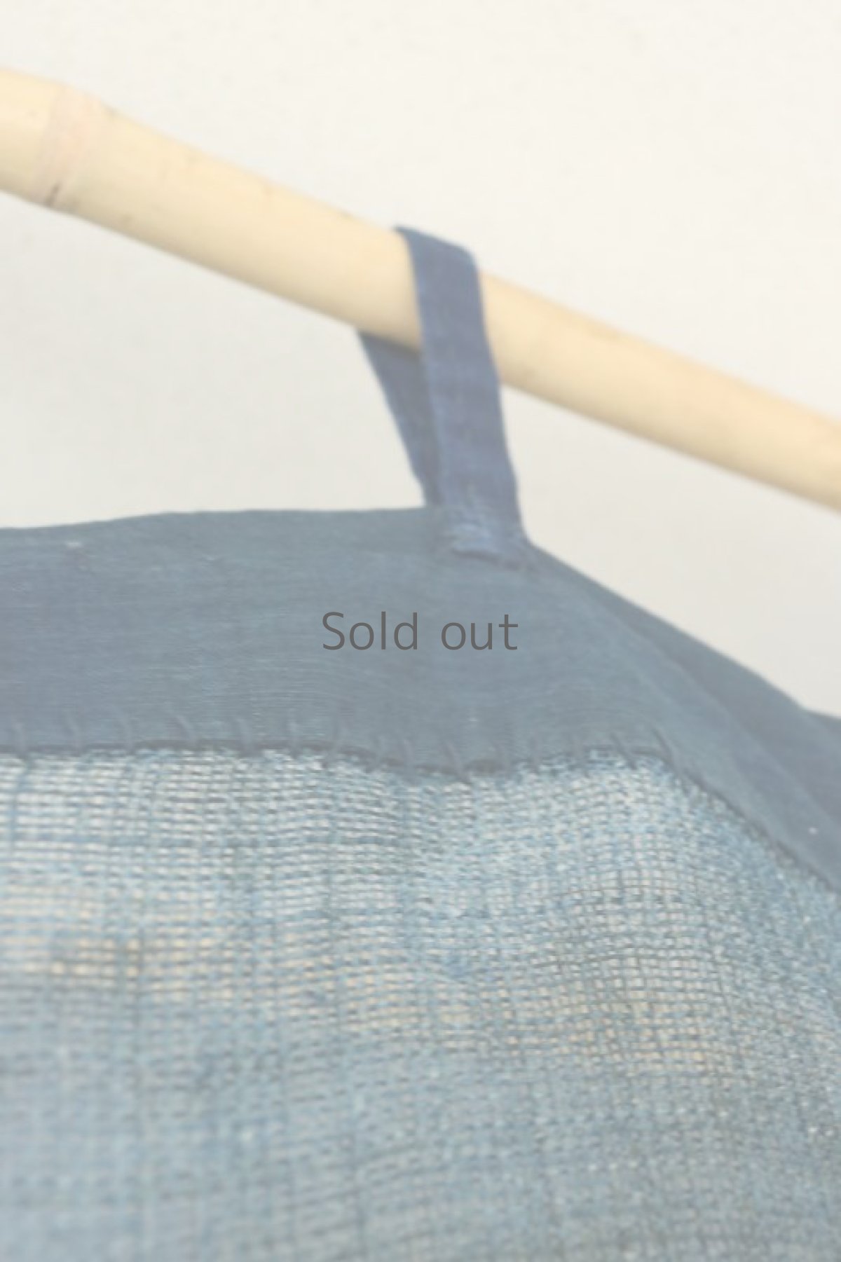 画像12: 【MITSUGU SASAKI】日本古布　パッチワーク壁掛け（藍・蚊帳） (12)