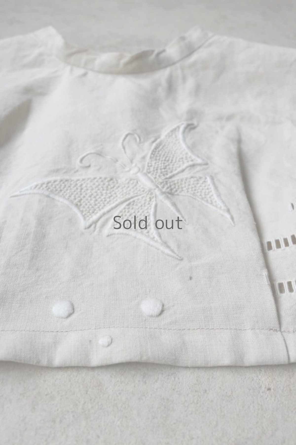 画像3: 【ササキチホ】アンティークリネン 胸飾り（生成り） (3)