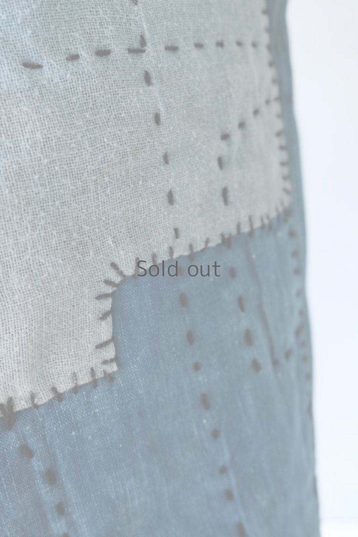 画像11: 【MITSUGU SASAKI】BORO古布　藍染古布を縫い合わせたフレンチワークエプロン　 (11)