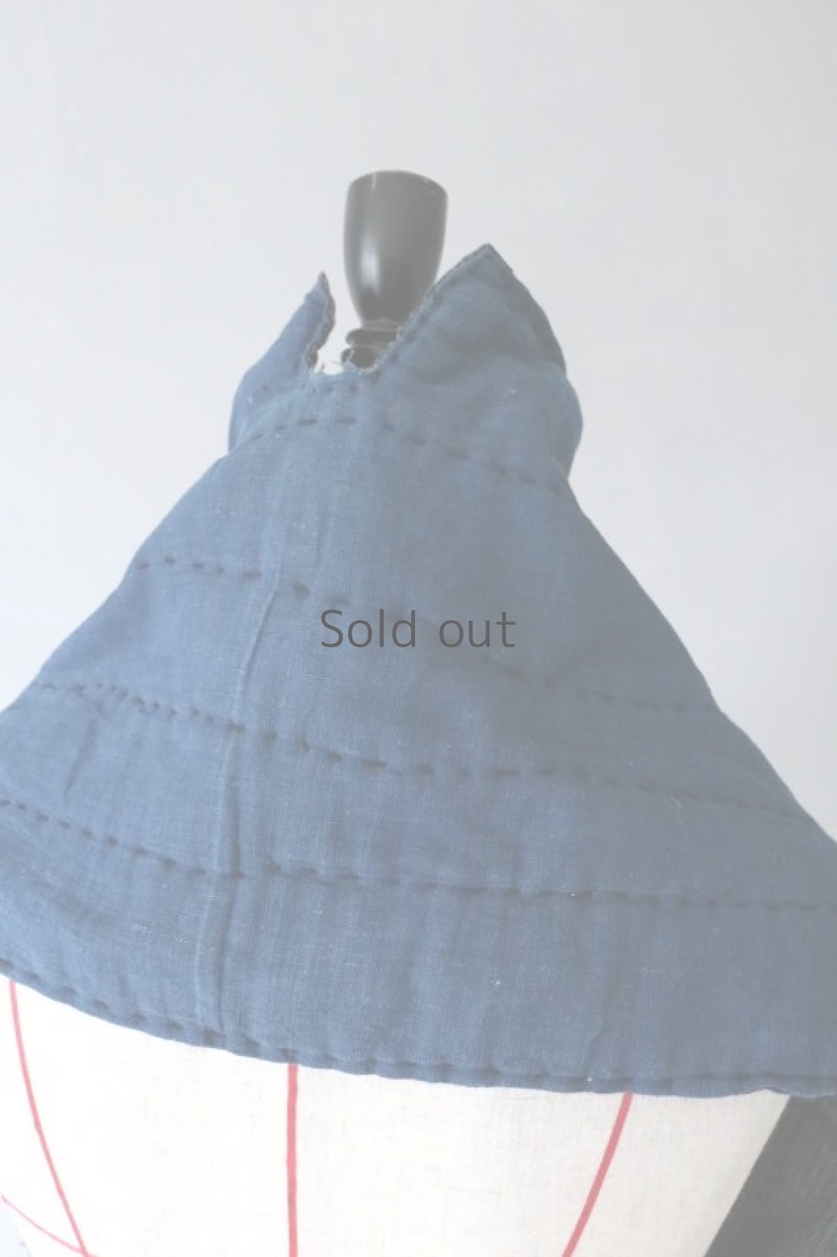 画像8: 【MITSUGU SASAKI】BORO古布　キルティング　ろんぐ首巻き（藍染・縞々） (8)