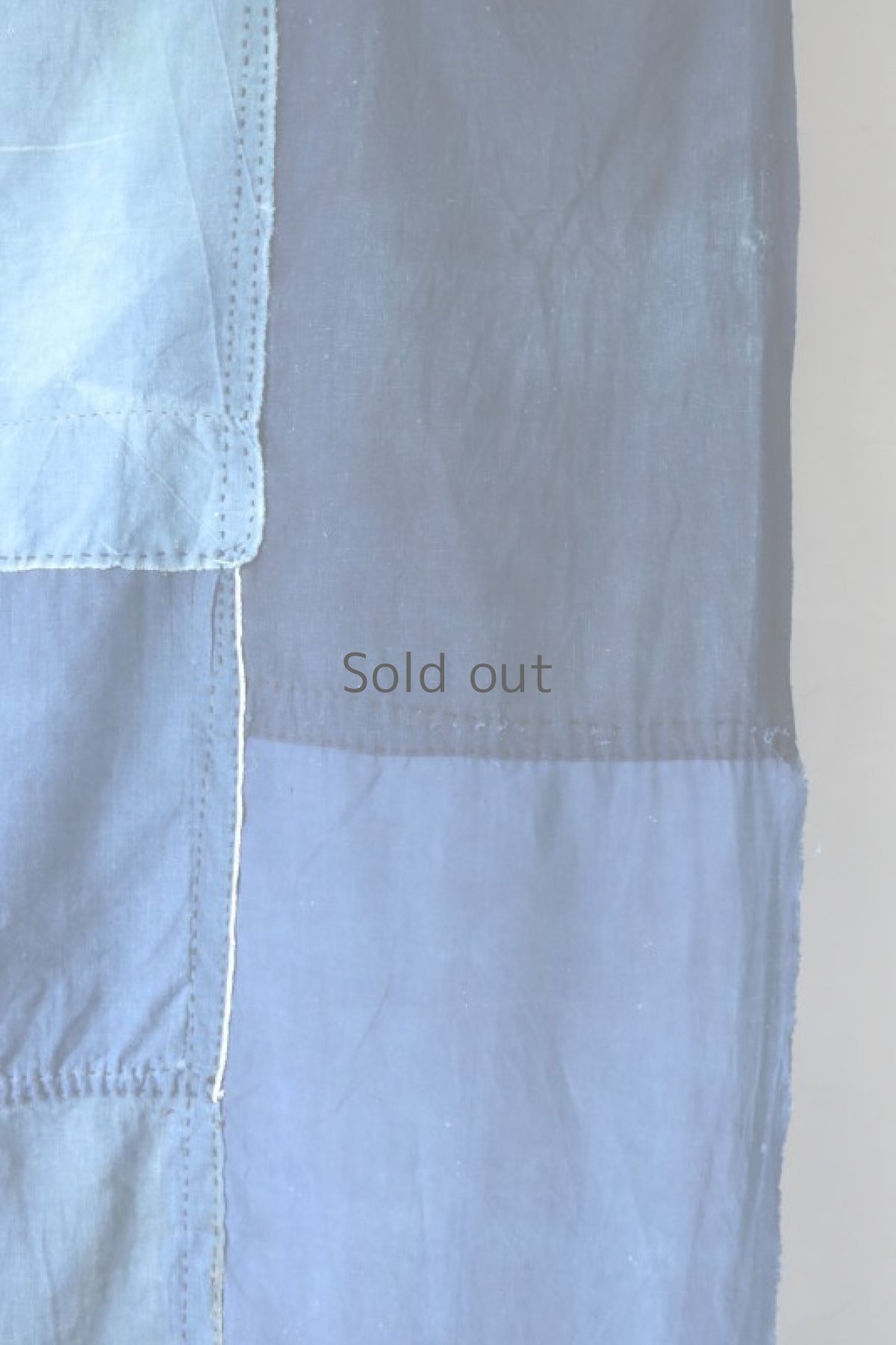 画像6: 【MITSUGU SASAKI】日本古布　パッチワーク壁掛け（藍色） (6)