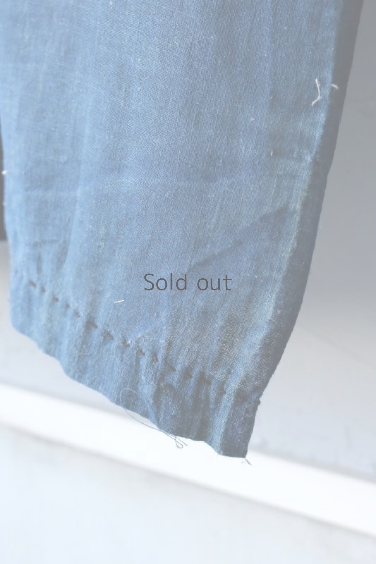 画像10: 【MITSUGU SASAKI】日本古布　パッチワーク壁掛け（藍色） (10)