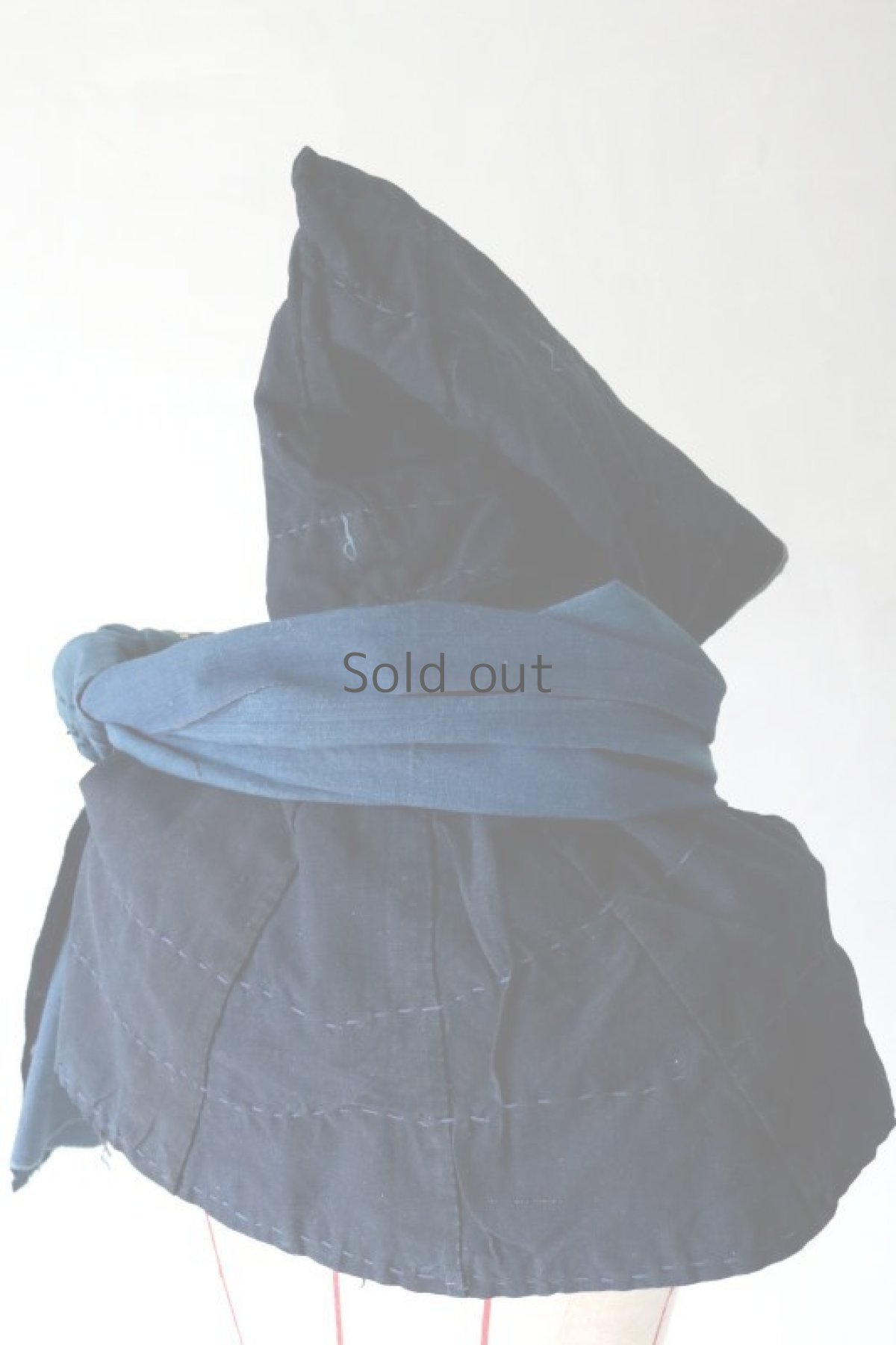 画像7: 【MITSUGU SASAKI】BORO古布　"NINJA"頭巾ショール (7)