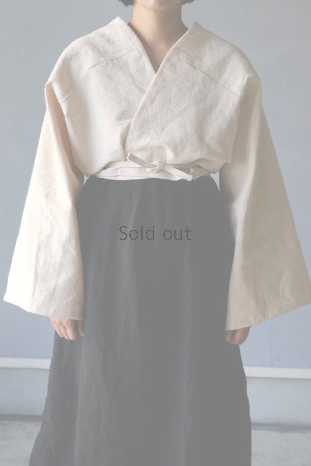 画像5: 【ササキチホ】アンティークリネン　アドスリーブス　”粧”　（生成り） (5)