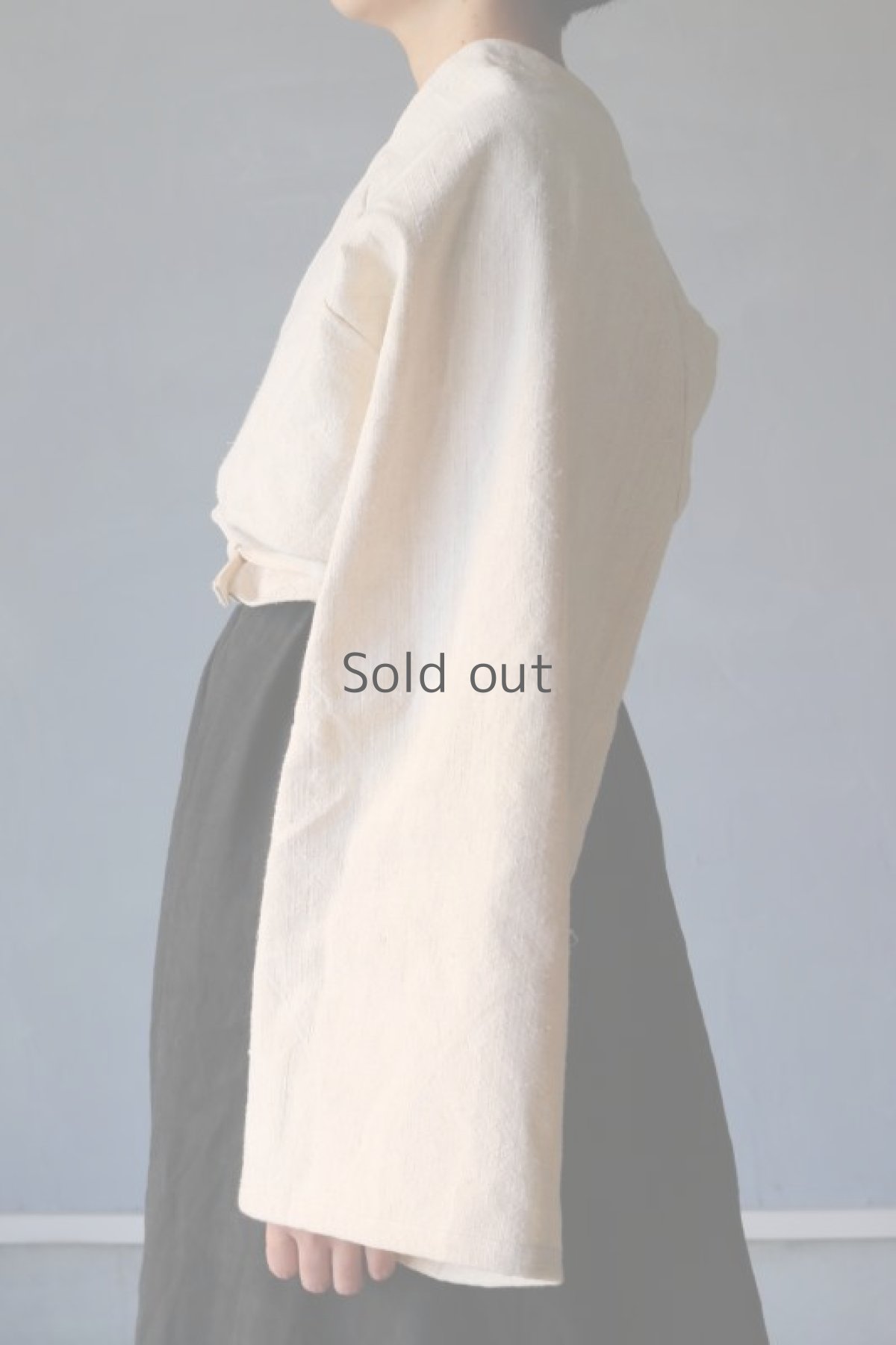 画像9: 【ササキチホ】アンティークリネン　アドスリーブス　”粧”　（生成り） (9)