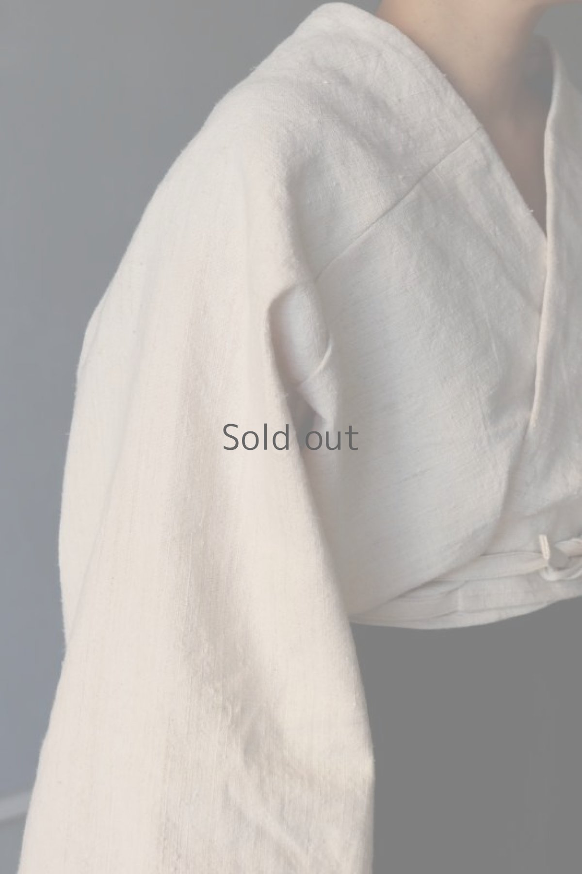 画像8: 【ササキチホ】アンティークリネン　アドスリーブス　”粧”　（生成り） (8)