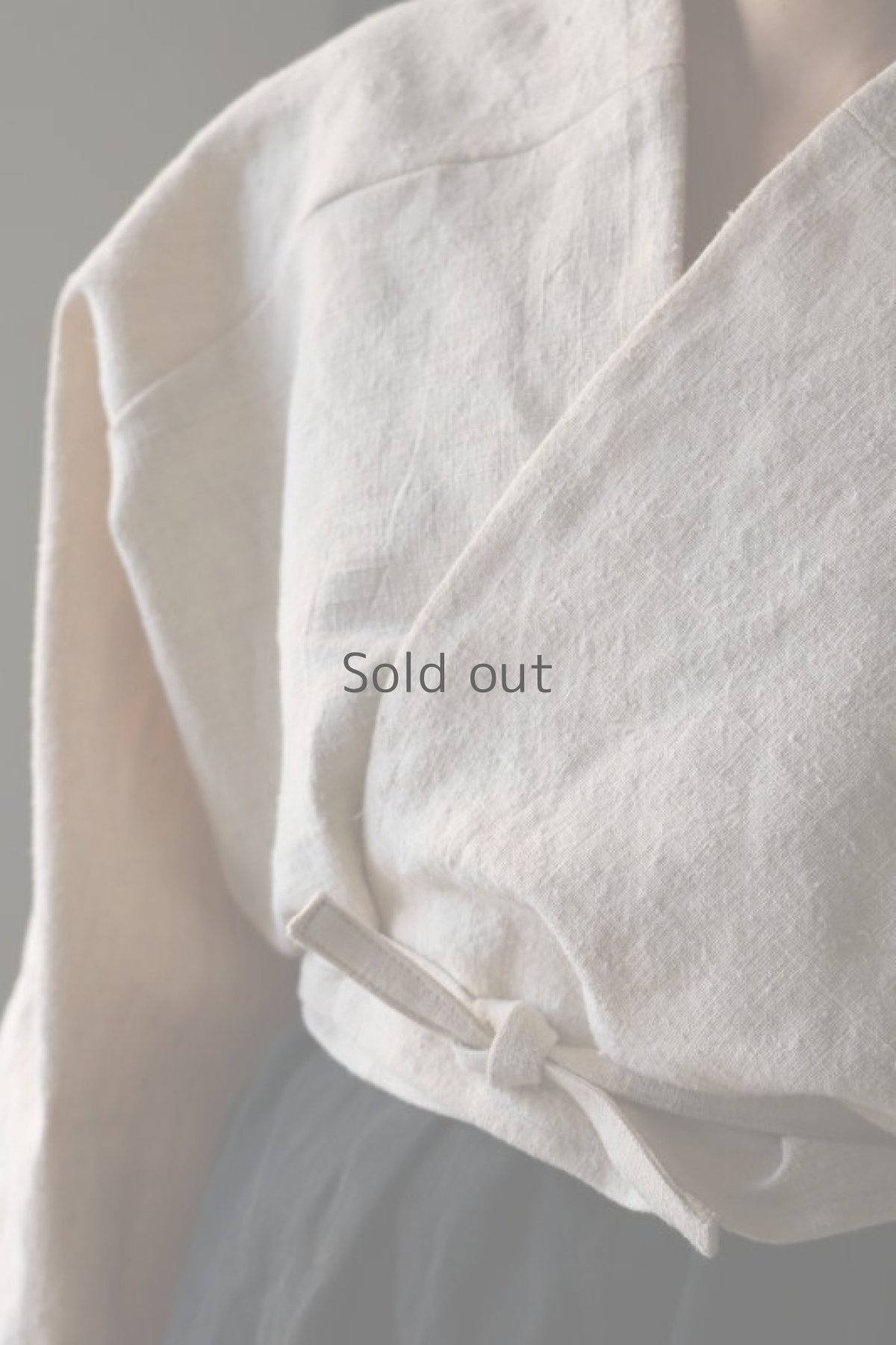 画像7: 【ササキチホ】アンティークリネン　アドスリーブス　”粧”　（生成り） (7)