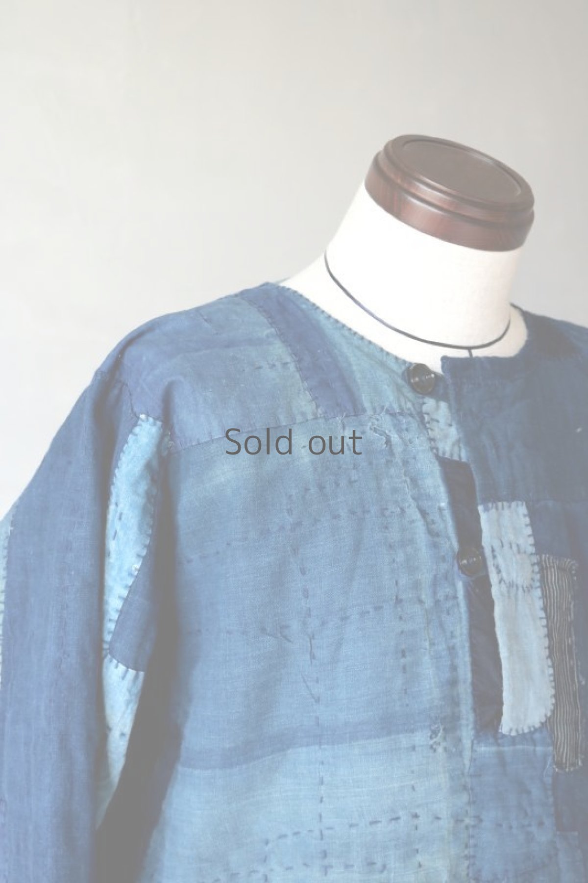 画像4: 【MITSUGU SASAKI】SUPER BORO BORO インディゴブルー　ワークシャツ（製造年月2021年12月） (4)