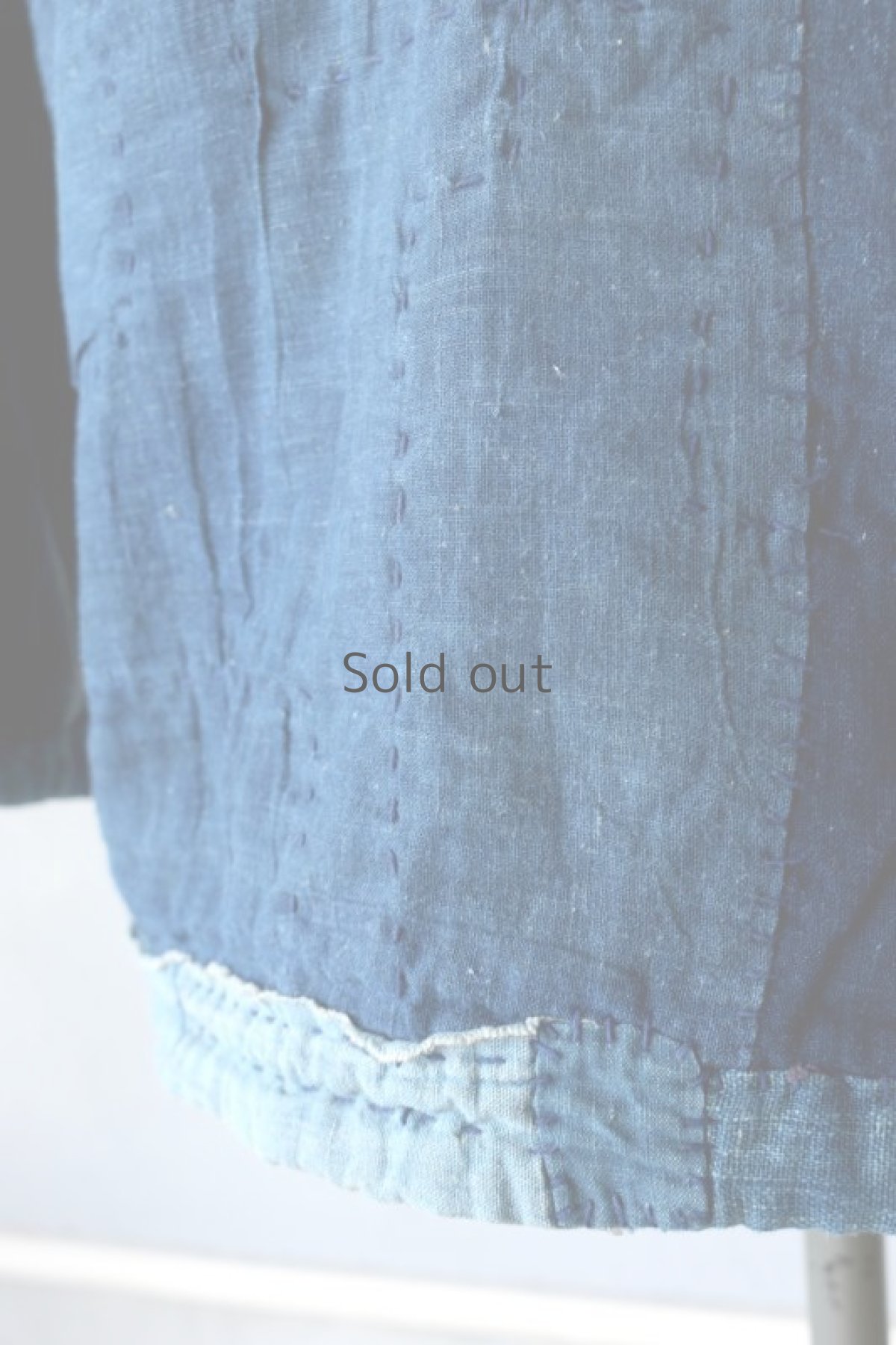 画像7: 【MITSUGU SASAKI】SUPER BORO BORO インディゴブルー　ワークシャツ（製造年月2021年12月） (7)