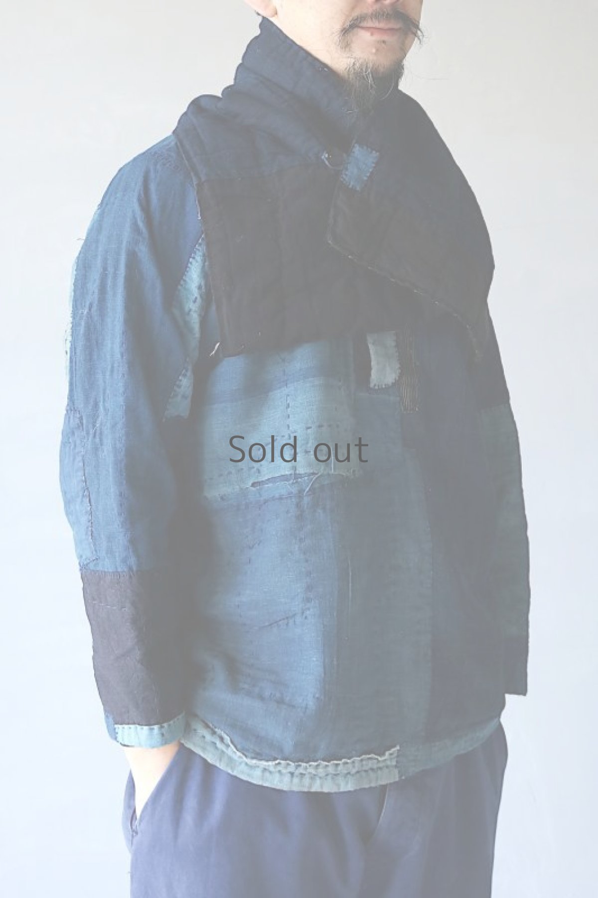 画像18: 【MITSUGU SASAKI】SUPER BORO BORO インディゴブルー　ワークシャツ（製造年月2021年12月） (18)