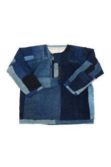 画像1: 【MITSUGU SASAKI】SUPER BORO BORO インディゴブルー　ワークシャツ（製造年月2021年12月） (1)