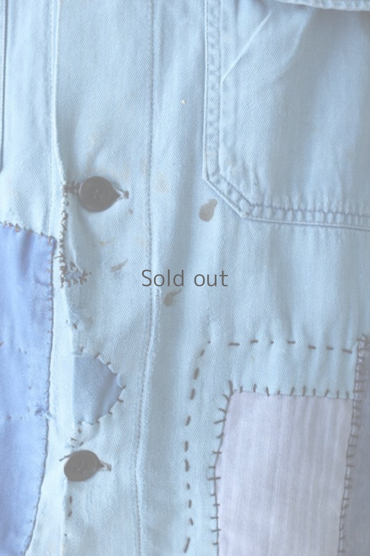 画像5: 【MITSUGU SASAKI】ビンテージリメイク　パッチワーク　ワークジャケット (5)