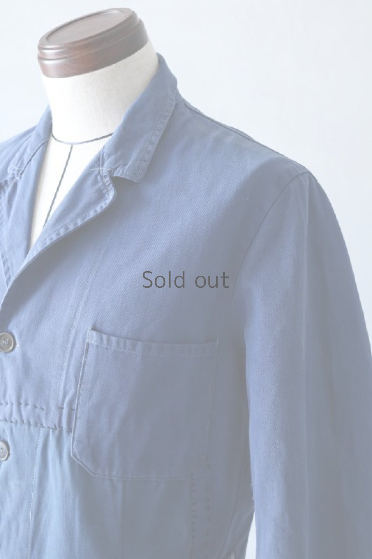 画像4: 【MITSUGU SASAKI】ビンテージリメイク　パッチワーク　ワークジャケット(ノッチドラペル) (4)