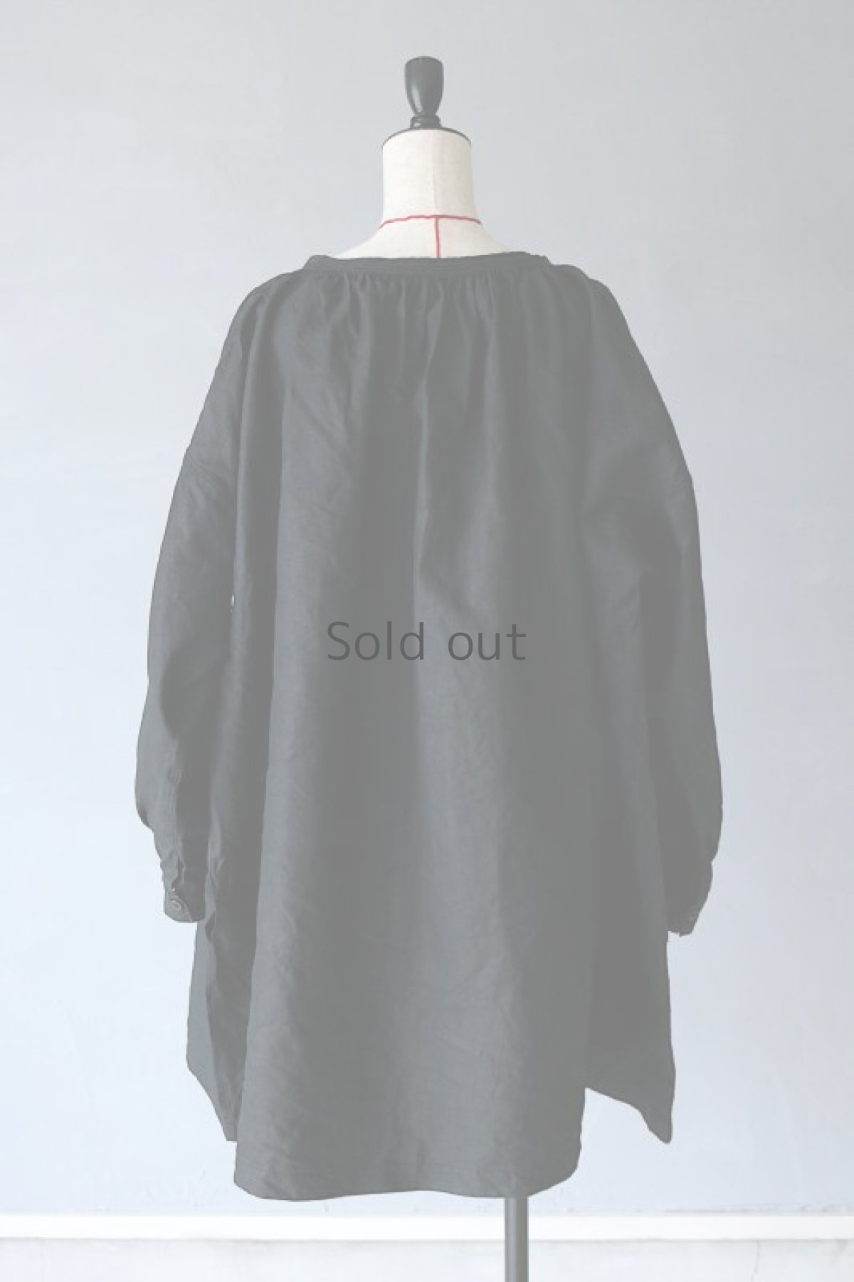 画像10: 【フランス】 19世紀の羊飼いのインディゴリネンスモック（状態良） (10)