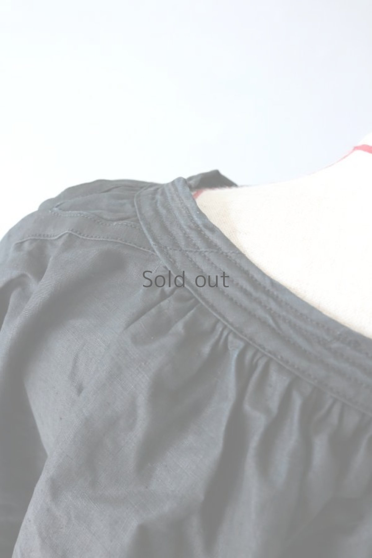 画像11: 【フランス】 19世紀の羊飼いのインディゴリネンスモック（状態良） (11)