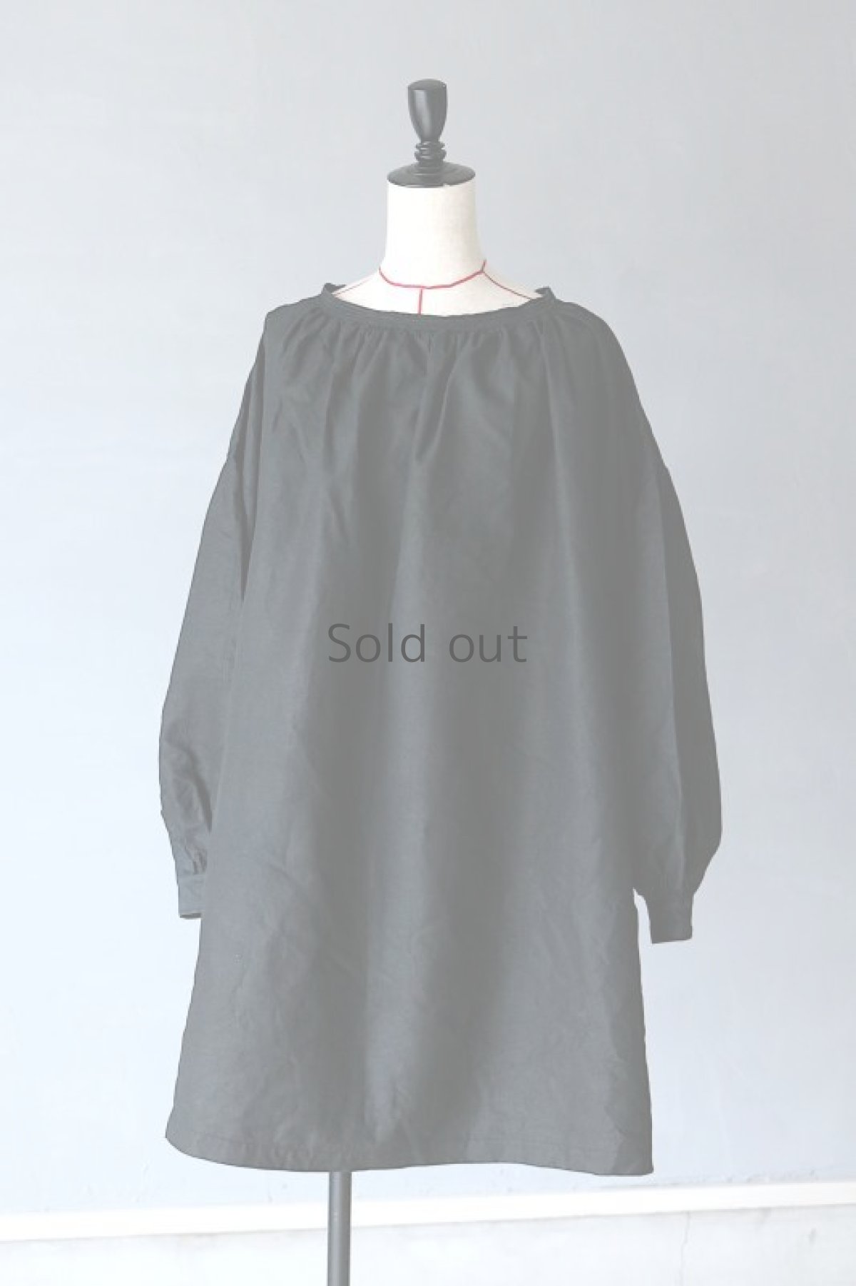 画像2: 【フランス】 19世紀の羊飼いのインディゴリネンスモック（状態良） (2)