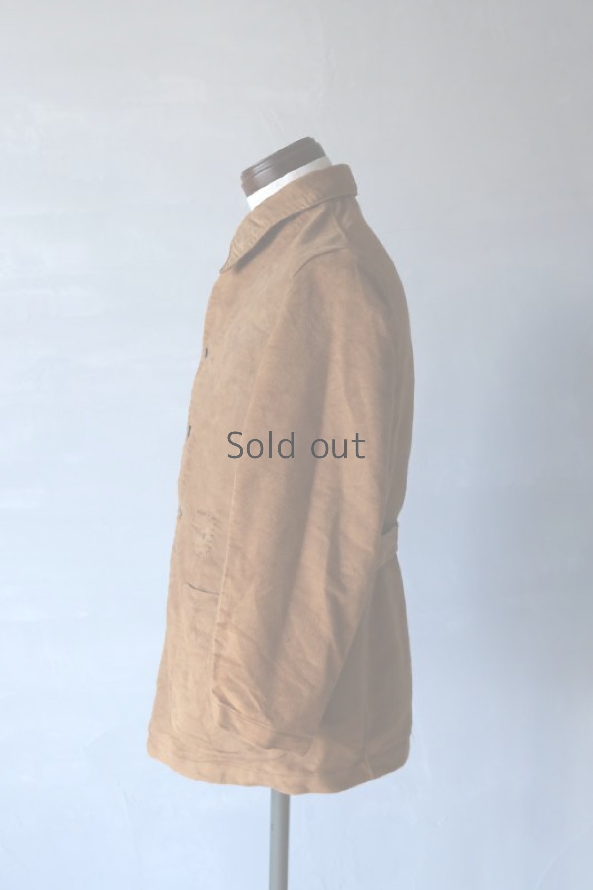 画像8: 【イタリア】1960年代　ブラウン　ホスピタルワークジャケット(イタリアンモールスキン) (8)