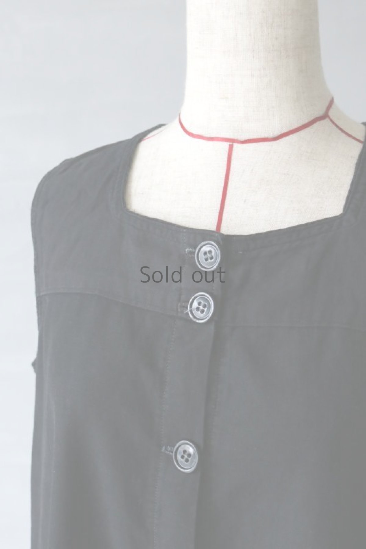 画像3: 【フランス】1940年代頃のノースリーブブラックワークドレス (3)