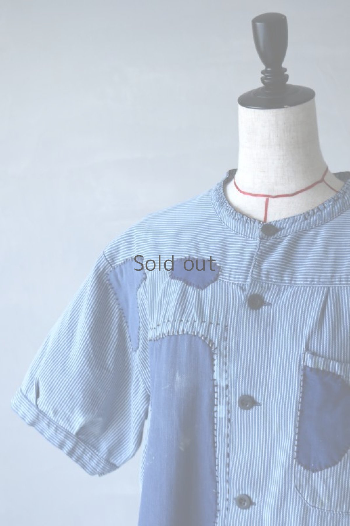 画像3: 【MITSUGU SASAKI】ビンテージリメイク　パッチワーク　ファーマーズワークシャツ (3)