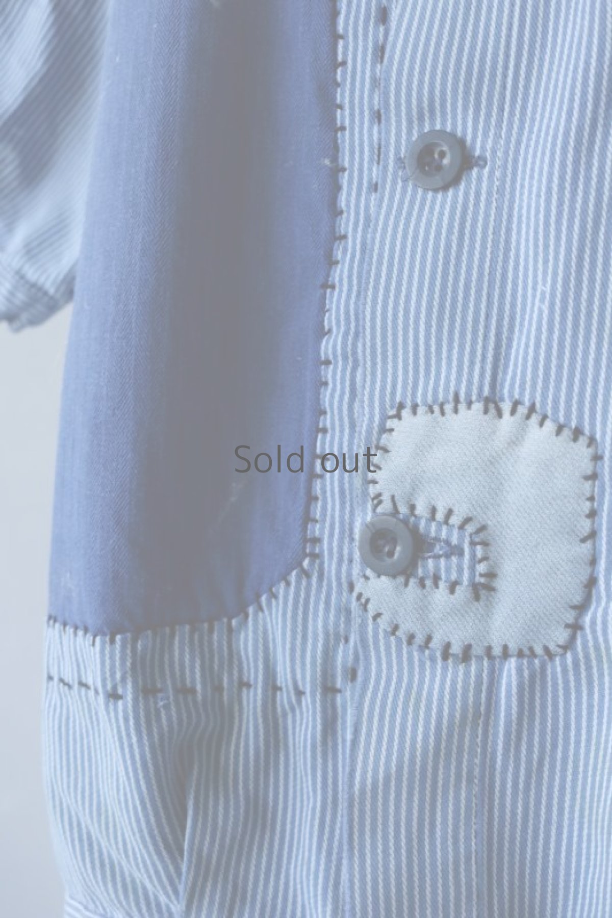 画像5: 【MITSUGU SASAKI】ビンテージリメイク　パッチワーク　ファーマーズワークシャツ (5)