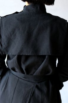 画像6: 【ササキチホ】アンティークリネン×染め 修道女の襟掛け（黒） (6)