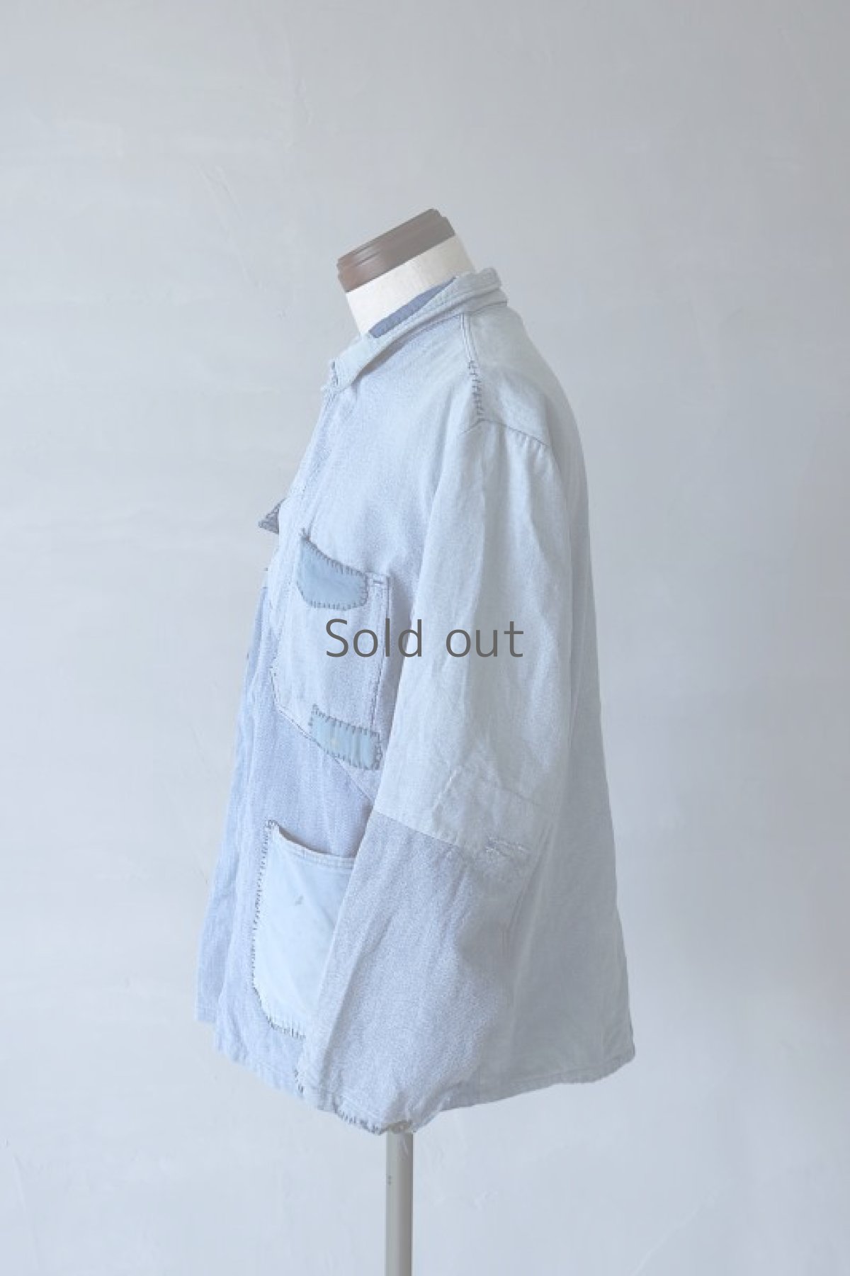 画像8: 【MITSUGU SASAKI】ビンテージリメイク　パッチワーク　ミリタリーデニムワークジャケット(スイス軍) (8)