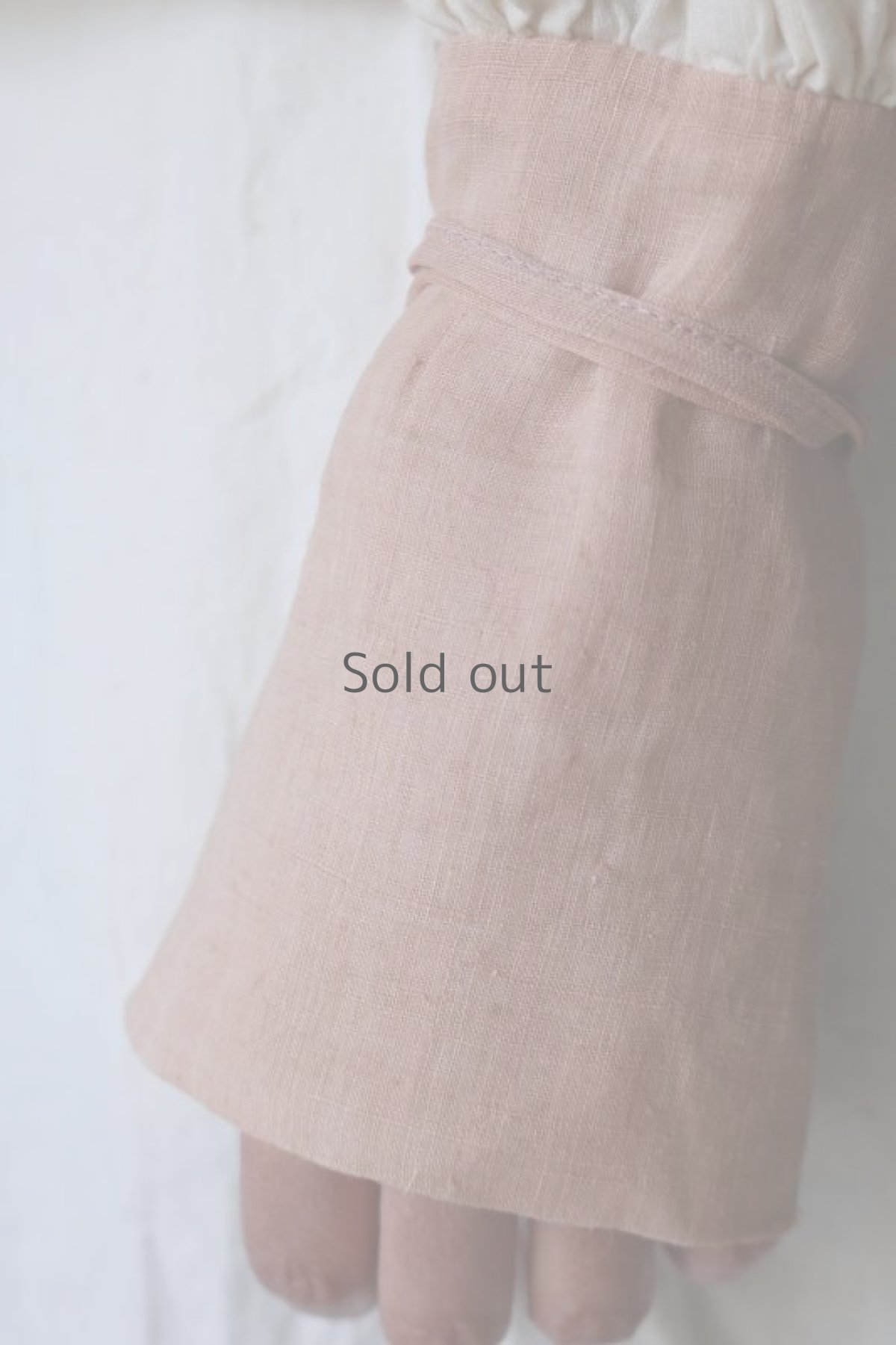 画像9: 【ササキチホ】古布綿　ロングカフスブラウス（生成りと薄ピンク色） (9)