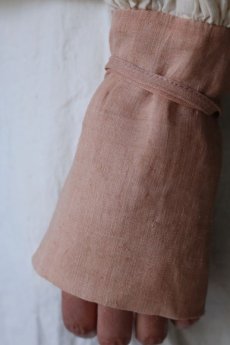 画像9: 【ササキチホ】古布綿　ロングカフスブラウス（生成りと薄ピンク色） (9)