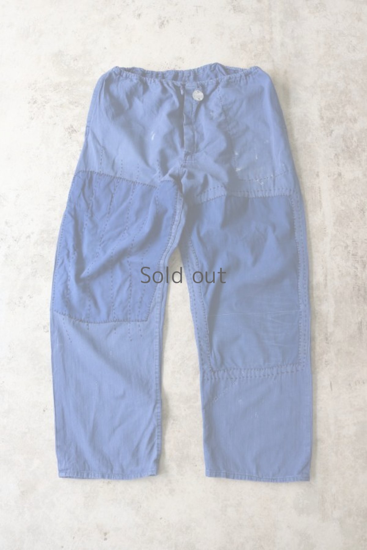 画像2: 【MITSUGU SASAKI】ビンテージ×リメイク　パッチワーク　イージーワークパンツ(ソフトHBTコットン) (2)