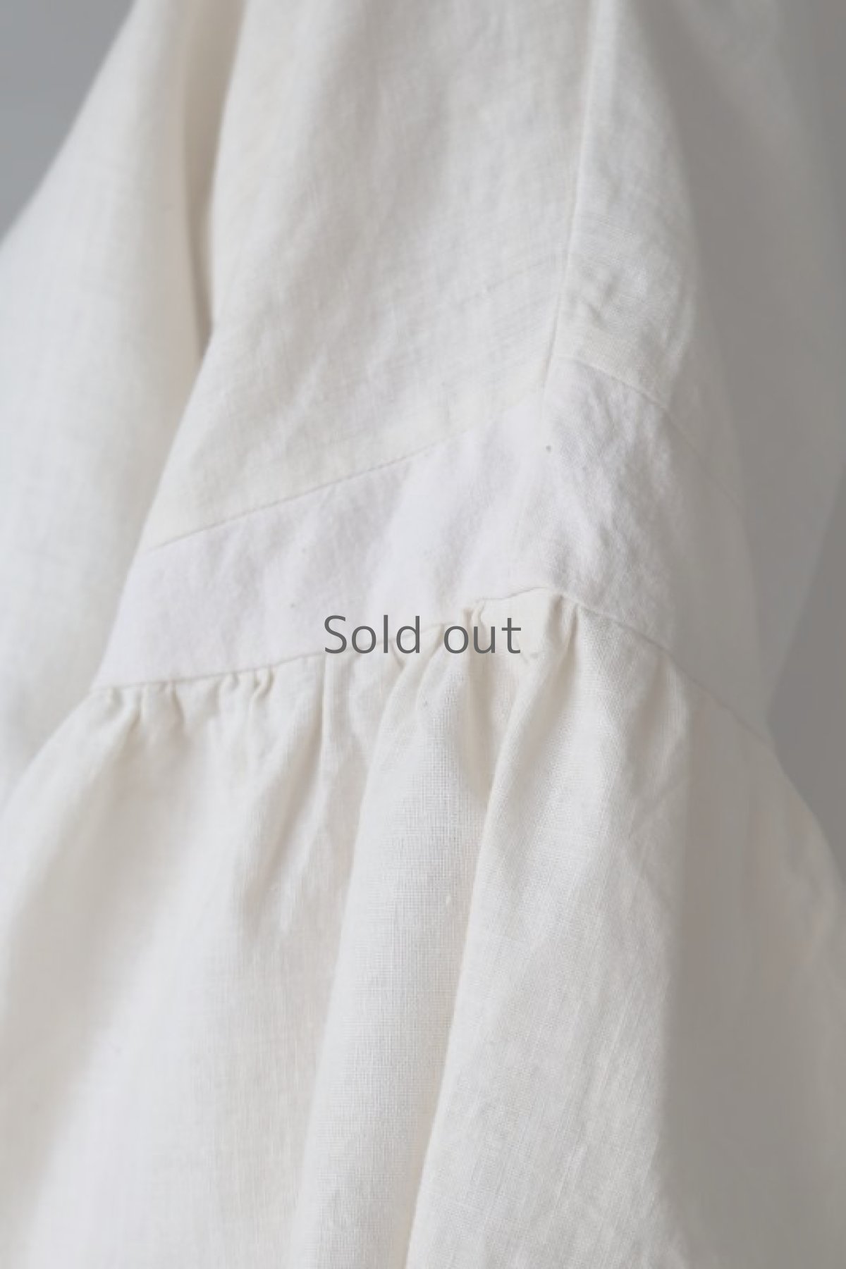 画像8: 【ササキチホ】古布綿　ロングカフスブラウス（生成りと薄ピンク色） (8)