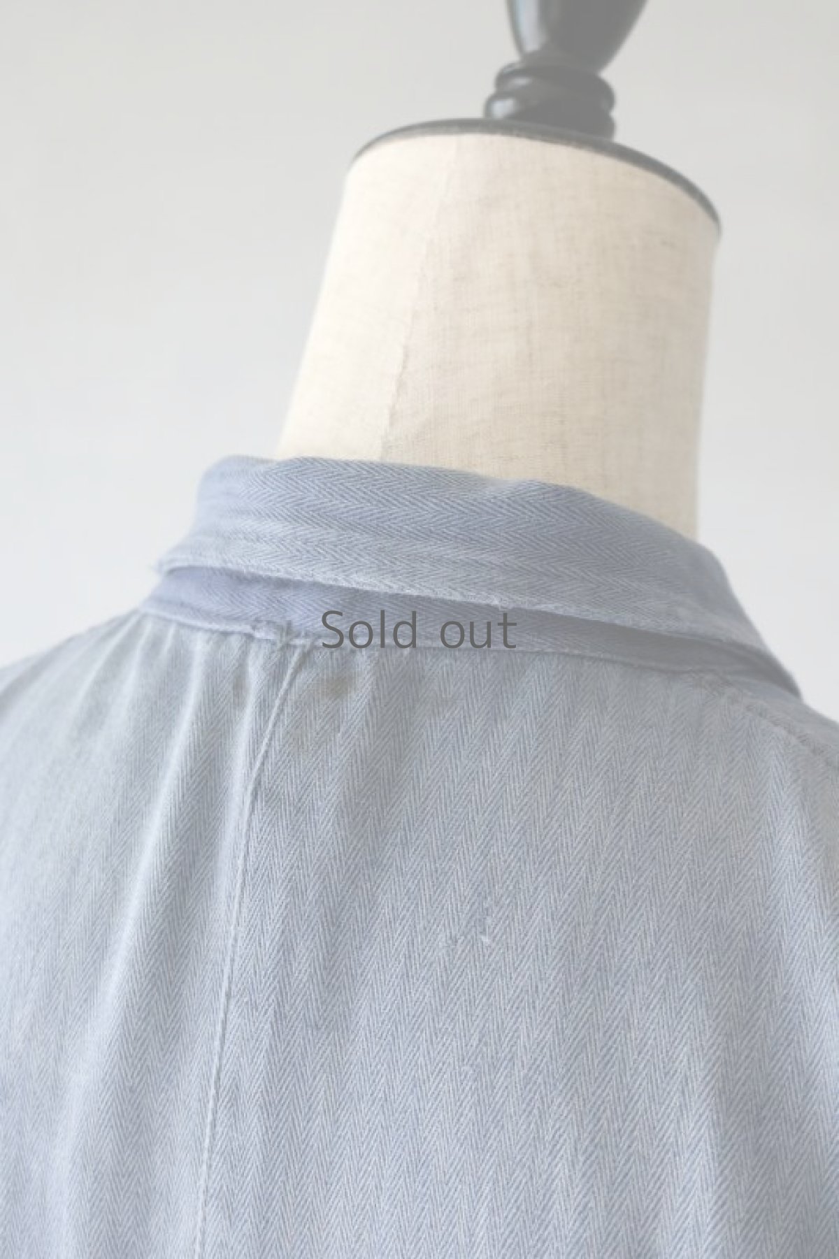 画像13: 【MITSUGU SASAKI】ビンテージリメイク パッチワーク ロングワークシャツ (13)