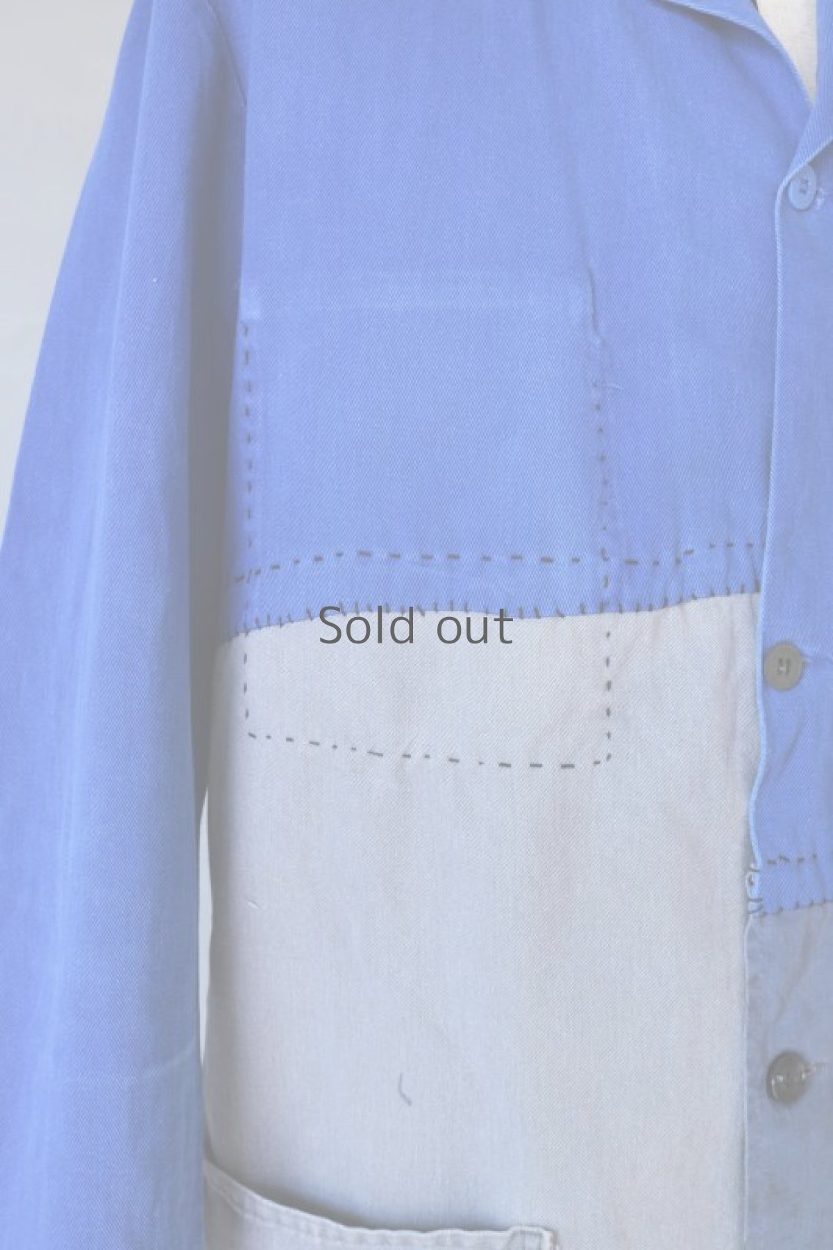 画像5: 【MITSUGU SASAKI】ビンテージリメイク　パッチワーク　ワークコート（SNCF） (5)