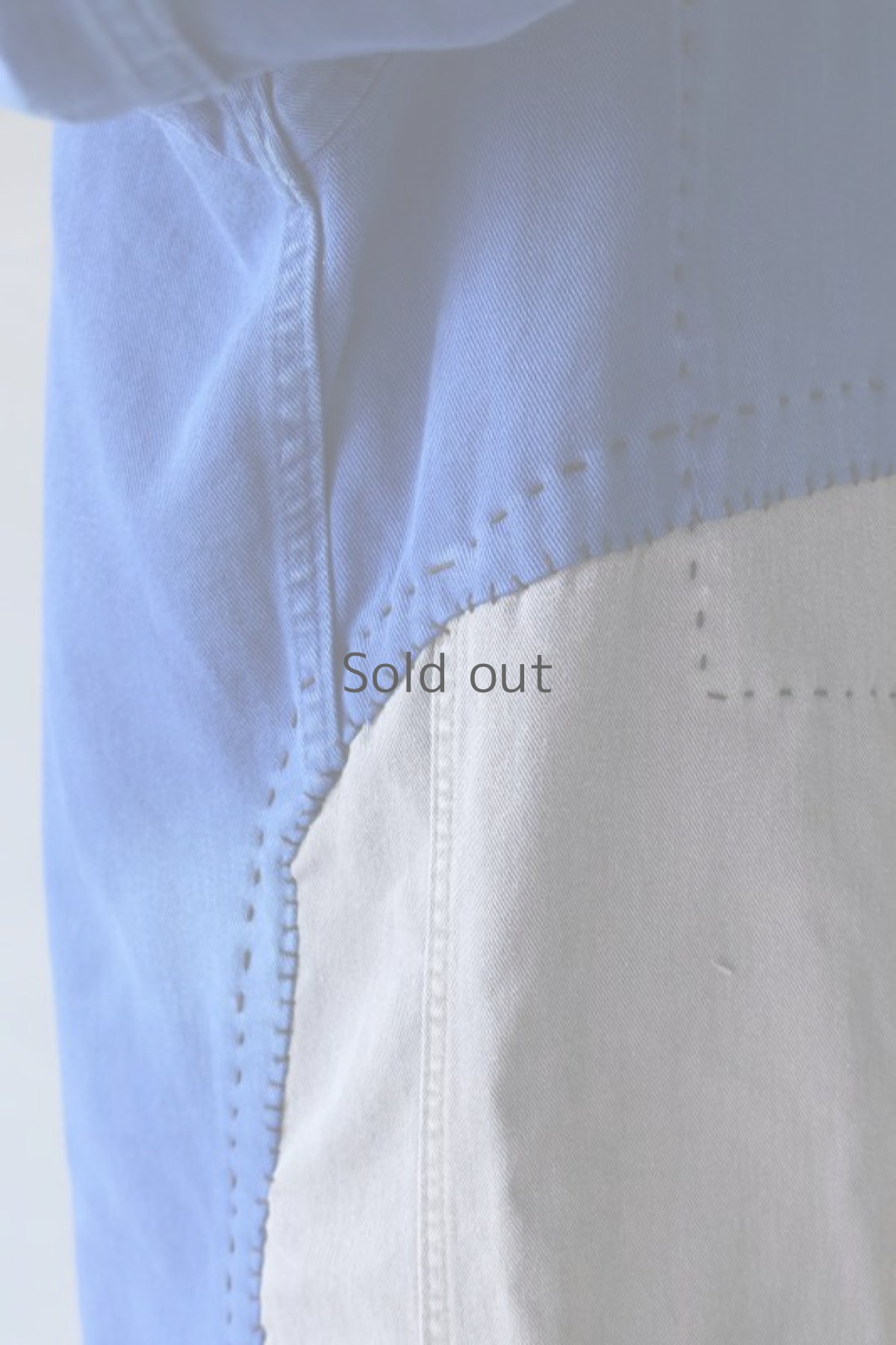 画像14: 【MITSUGU SASAKI】ビンテージリメイク　パッチワーク　ワークコート（SNCF） (14)